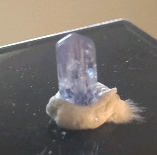 ~ 14ct Naturally Etched Unheated Tanzanite Crystal – Tabular Thumbnail Specimen