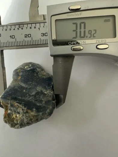 223ct Natural Blue Sapphire Corundum Rough Crystal Specimen Kenya Raw Gemstone