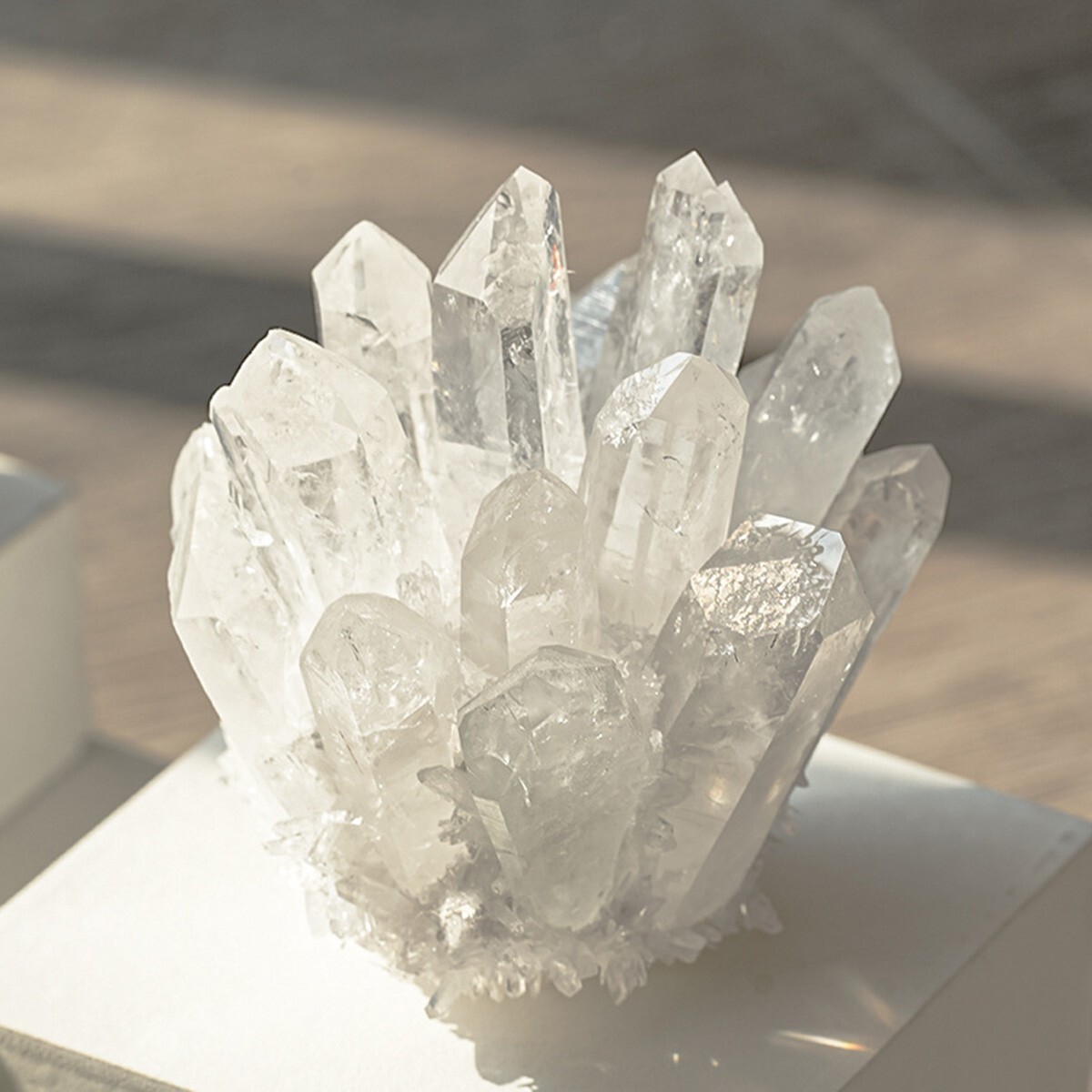 200g+ Rare Large Raw Clear Quartz Crystal Cluster Quartz Mineral Specimens Decor