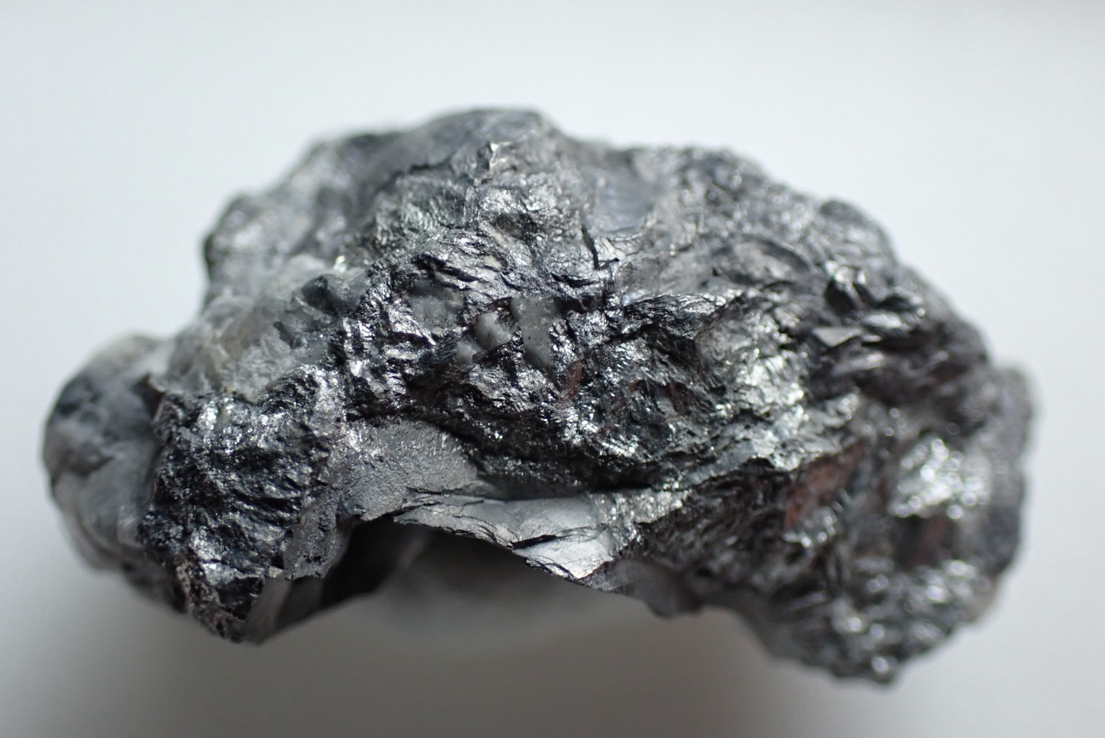 ANTIMONY * SILVERY-BRIGHT BOTRYOIDAL AGGREGATE * RARE ! Pribram, CZECH REPUBLIC