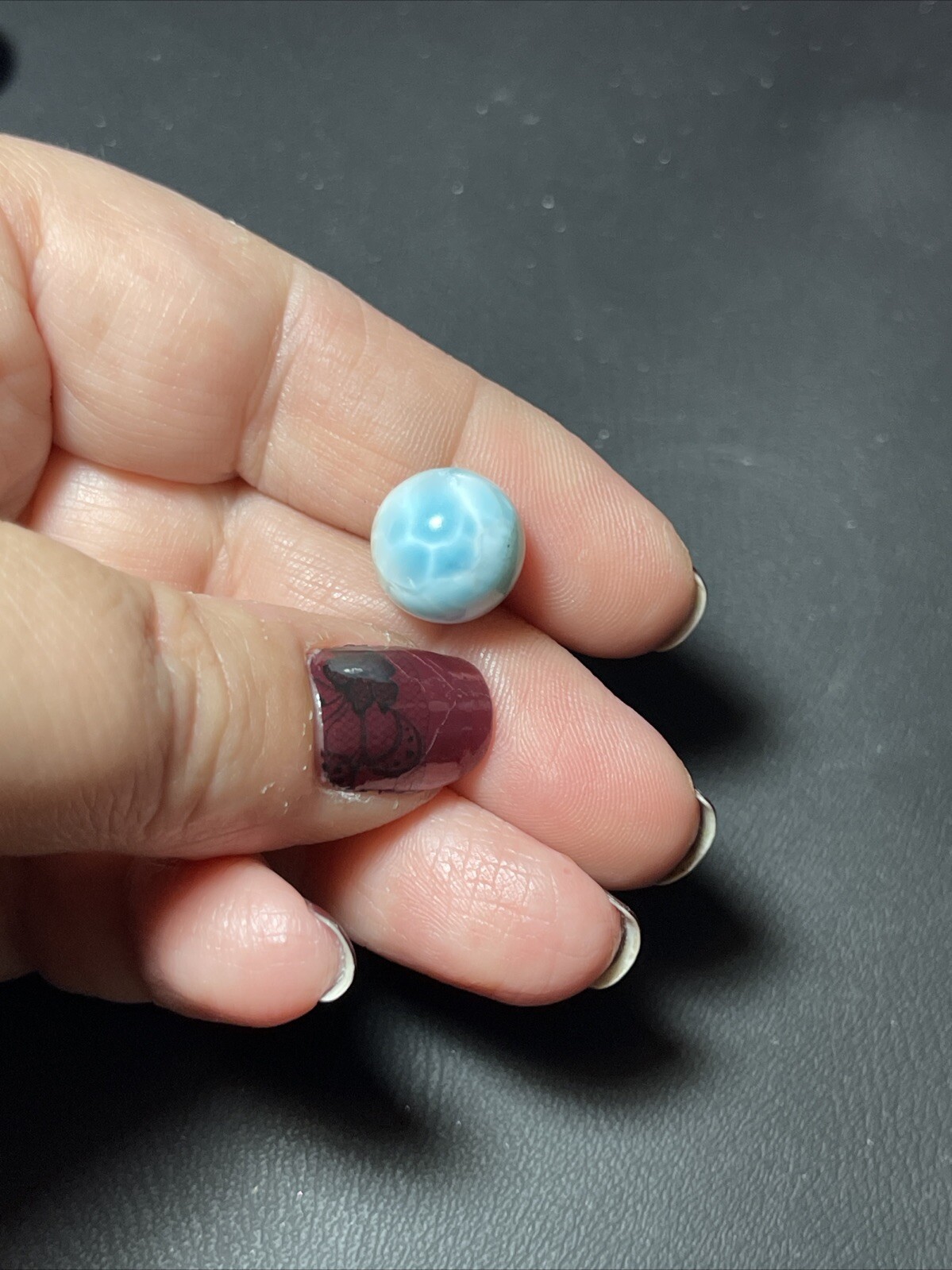 Larimar Mini Sphere Ball Orb Marble 12mm