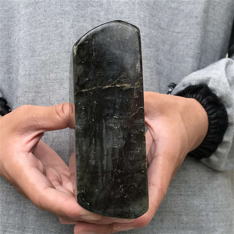 1.18kg Natural Labradorite Quartz Crystal Spectrolite Mineral Reiki healing