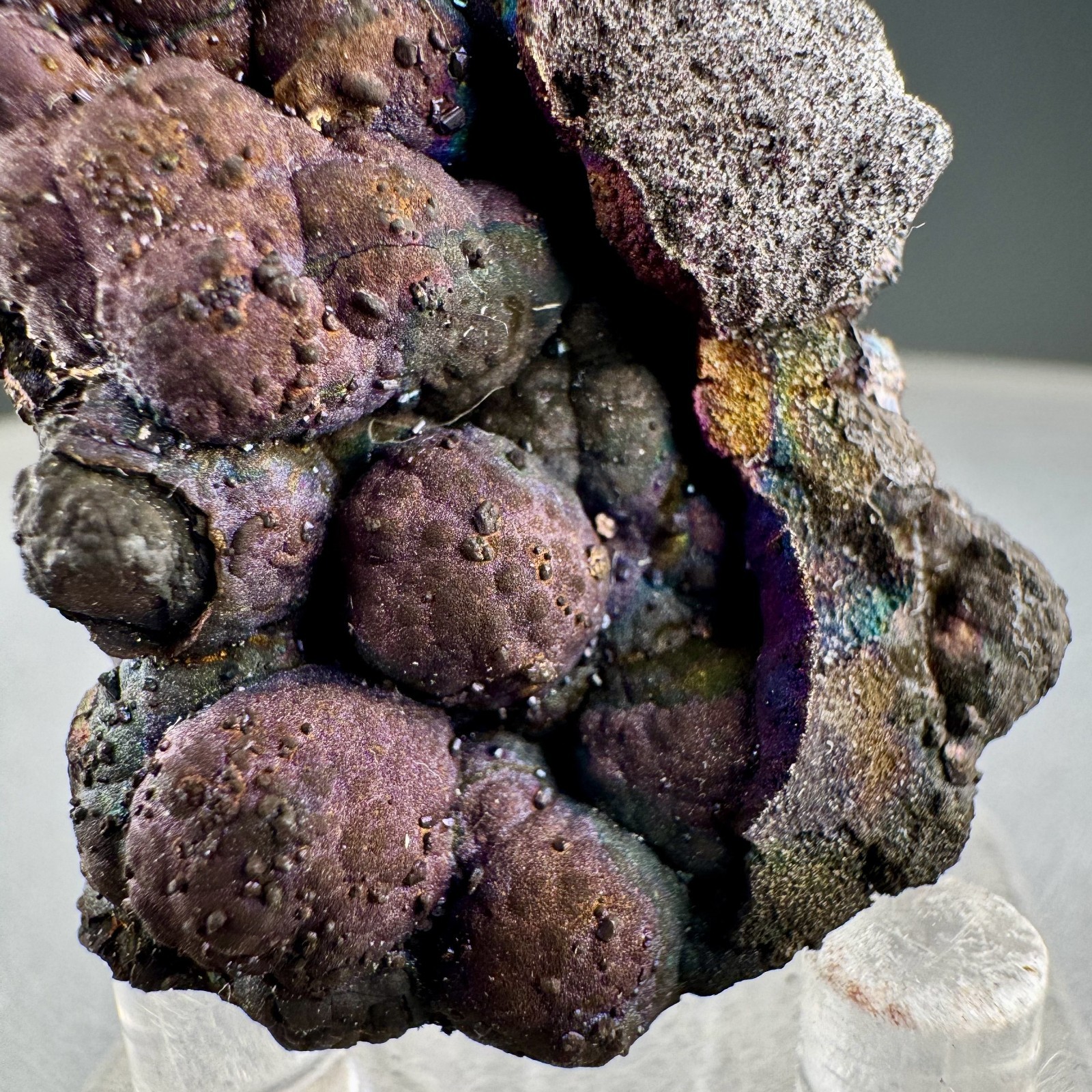 Rare “Blister Ore” Purple-Blue Chalcopyrite: Flambeau Mine, Rusk Co., Wisconsin