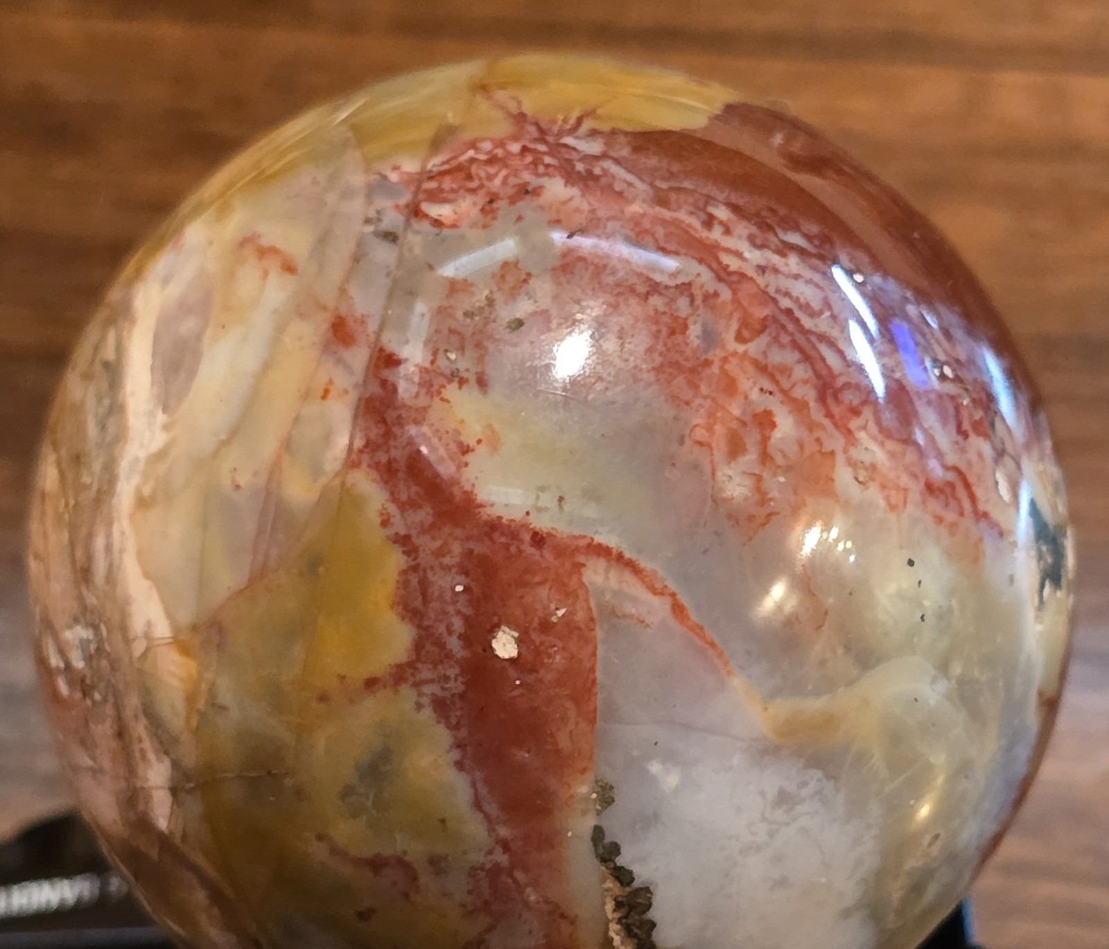 2½” Polished Marble Granite Stone Ball Sphere Orb Multicolor Cream Paperweight