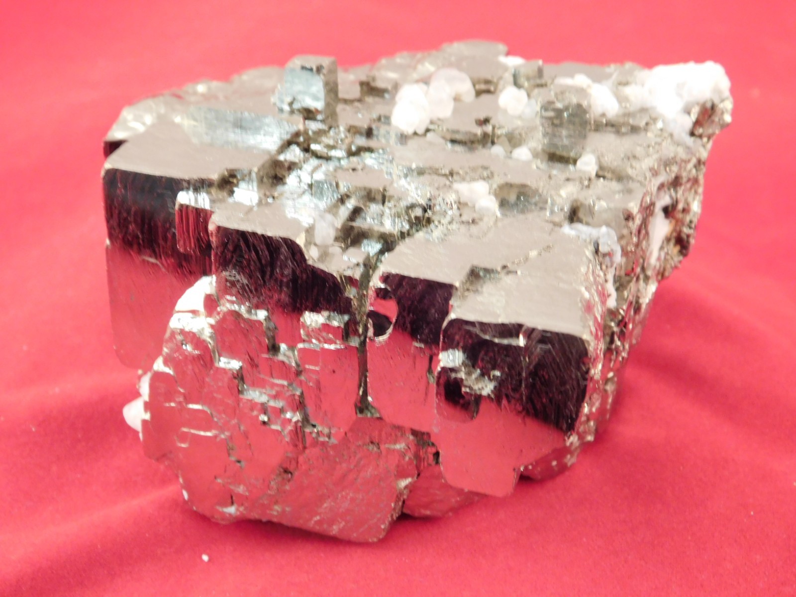 BIG! VERY Nice and 100% Natural Stepped Pyrite CUBE Cluster Peru 968gr