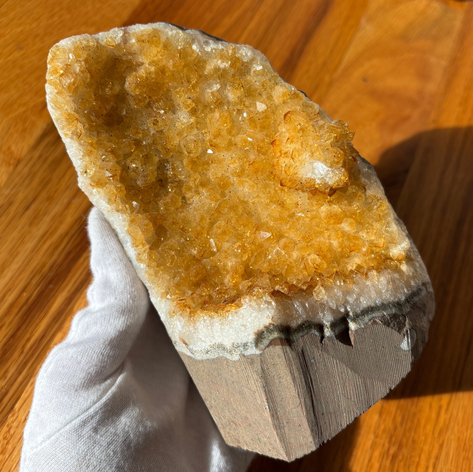 USA SALE 5.3LB LOT 3 CITRINE FREE STANDING SPECIMEN TREATED AMETHYST GOLD GOLDEN