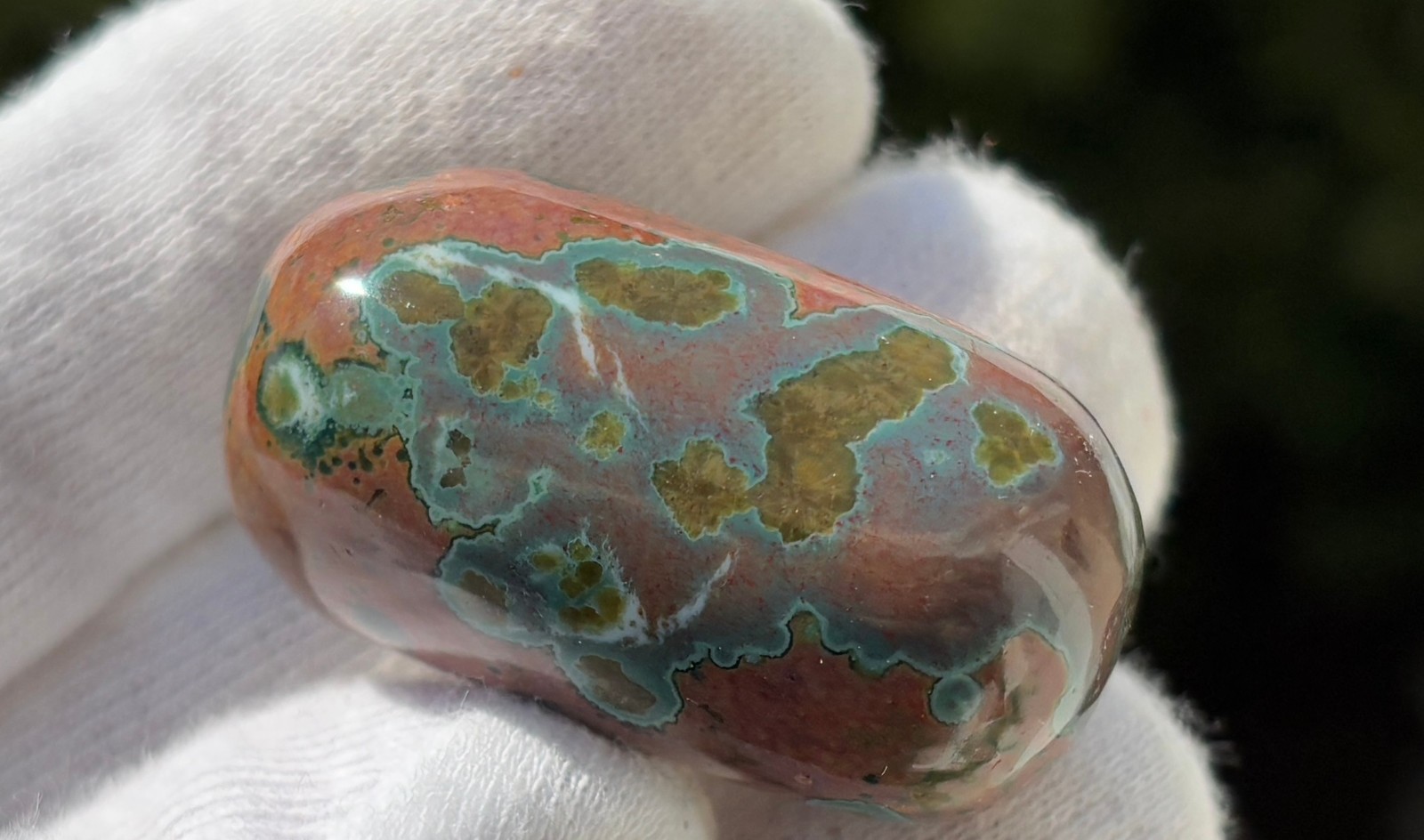 US SALE 349g LOT 12 OJ OCEAN JASPER LOG TUMBLE TUMBLES TUMBLED STONE STONES