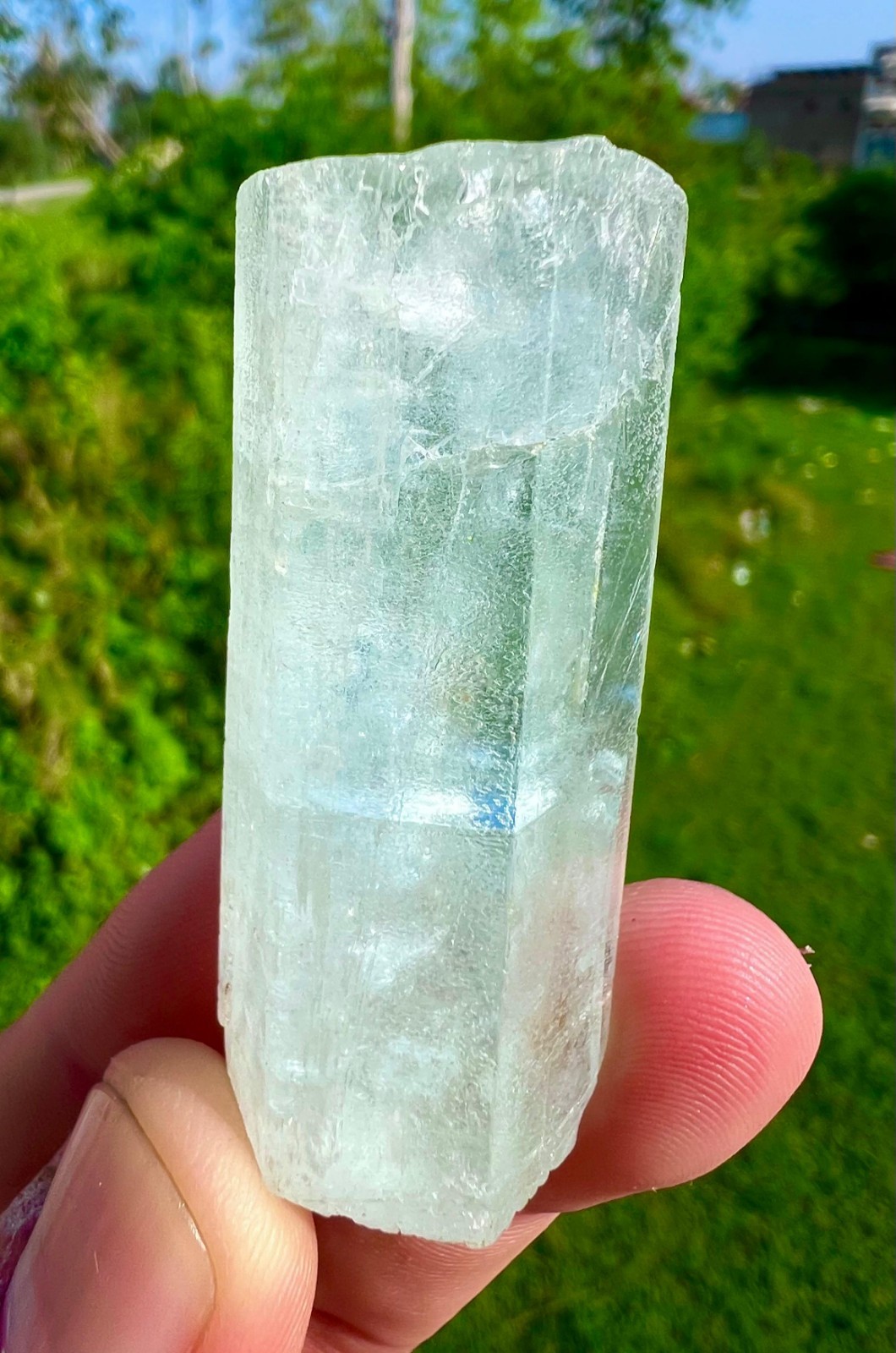 420 GM Natural Aquamarine Crystals Lot With Nice Colour & Size From Shigar