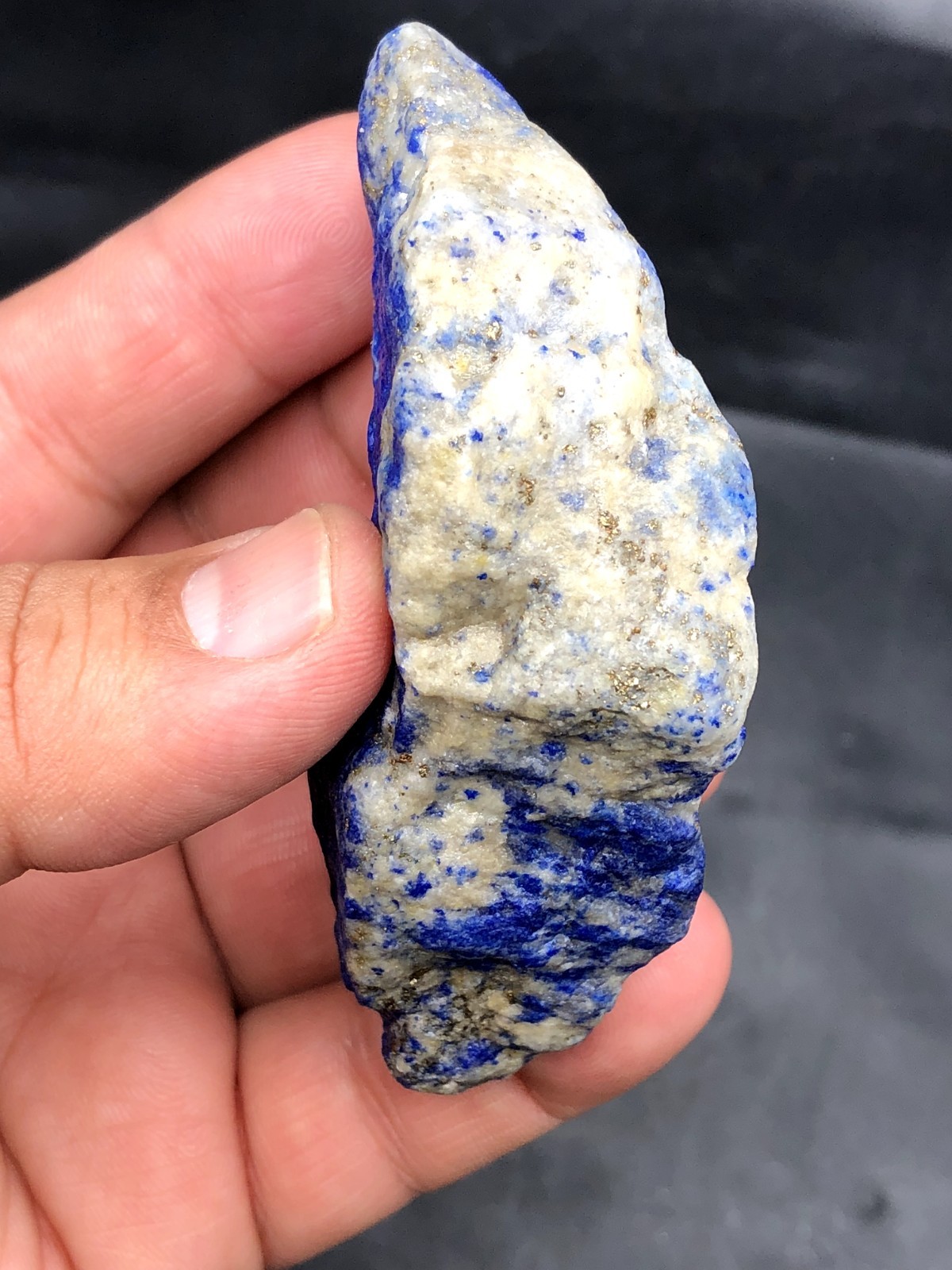 Premium Lapis Lazuli Rough Bulk Stone – Large Blue Calcite & Pyrite J43..3