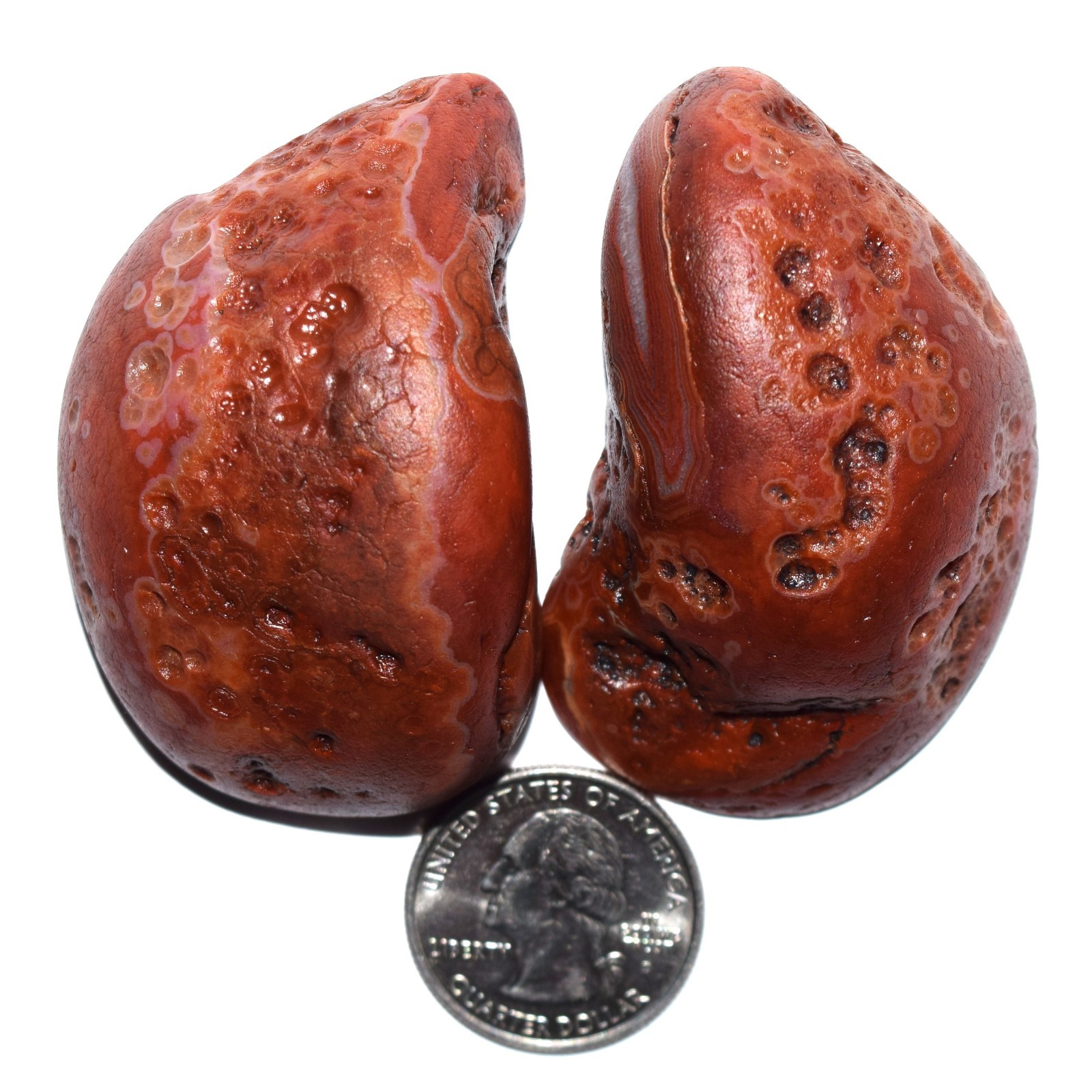 Brazilian Bahia Agate – 4.7 oz – Cut & Tumbled to Smooth Matte Finish