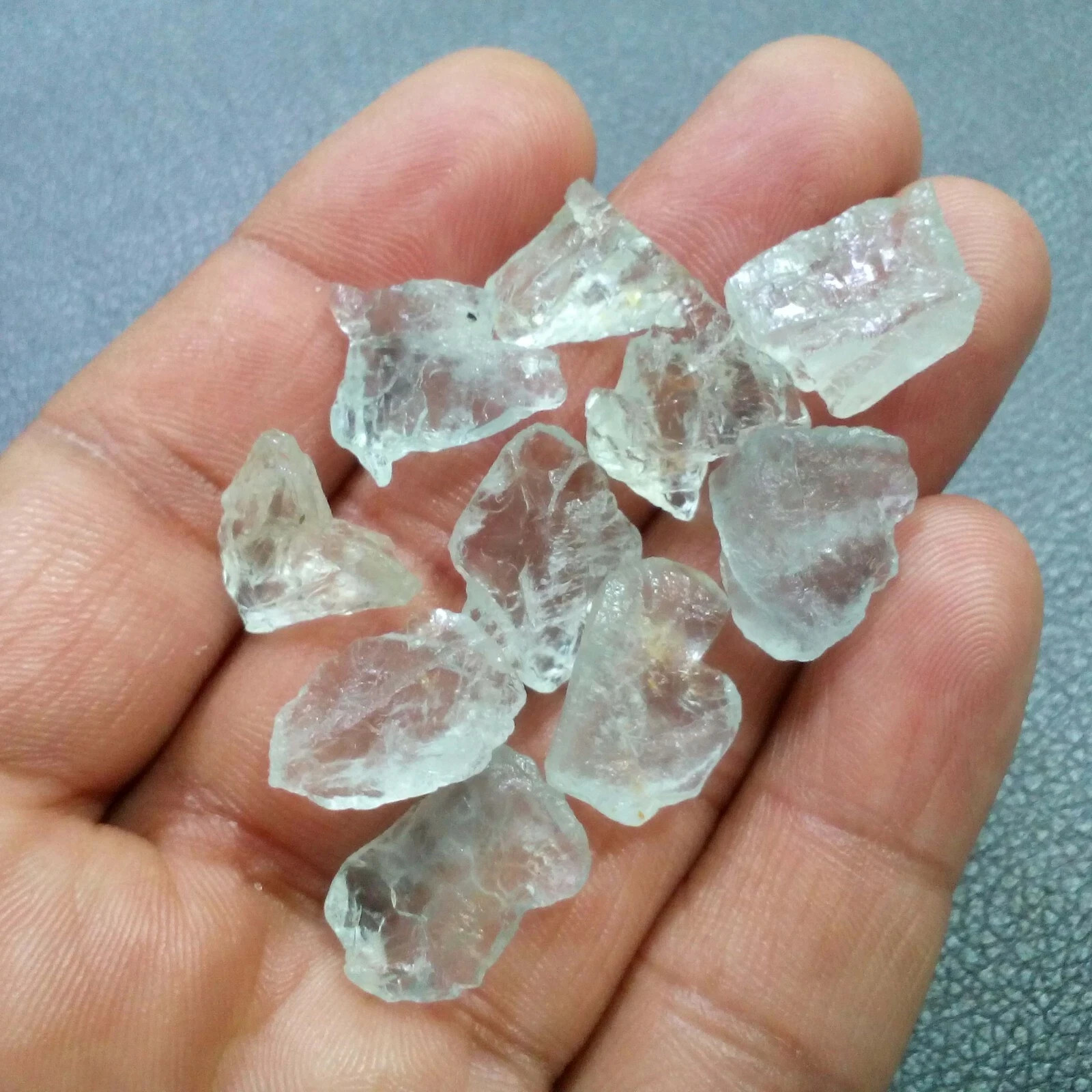 AAA Blue Aquamarine 11 Piece Rough Size 10-12 MM Natural Aquamarine Gemstone