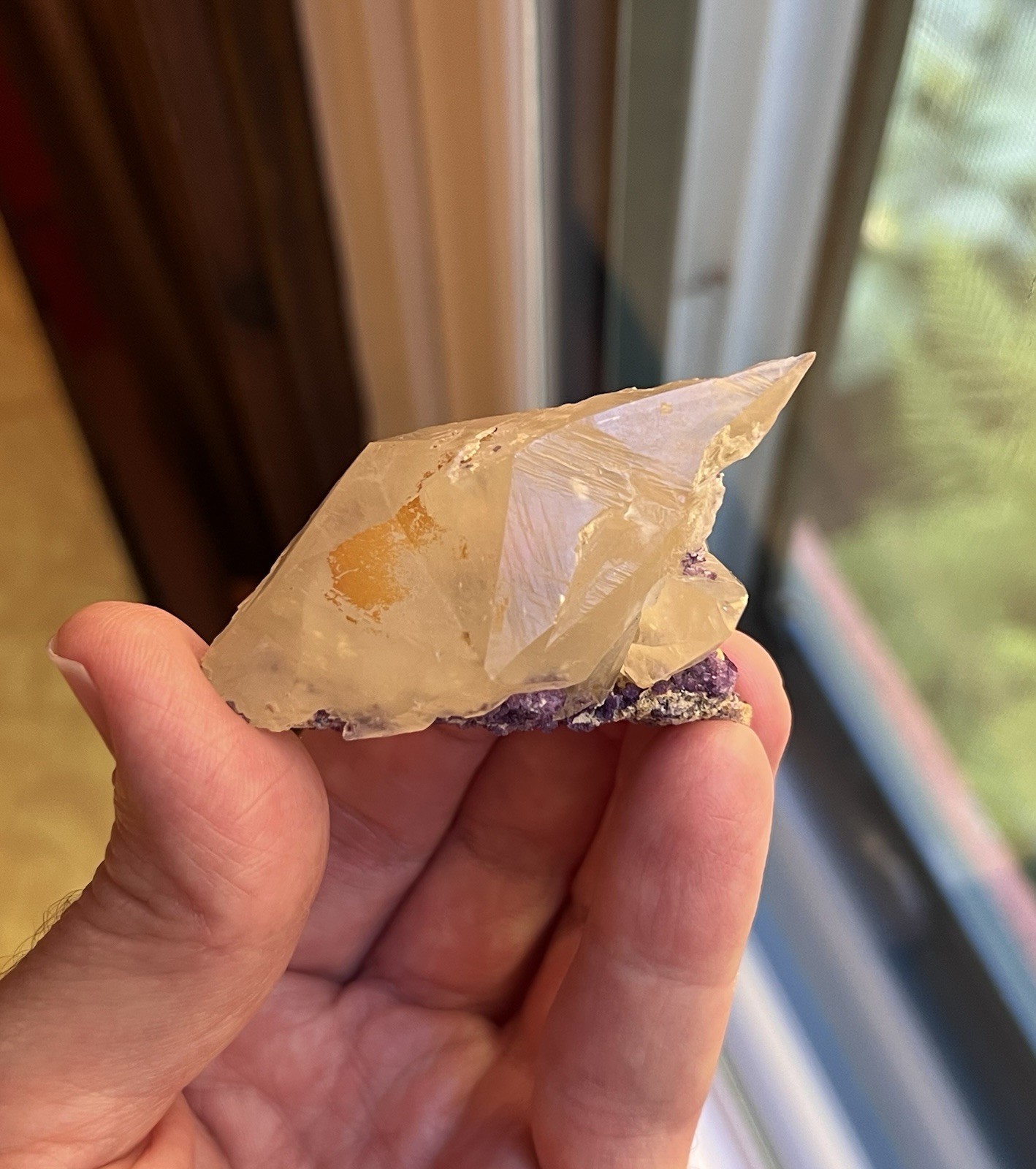 Calcite with Fluorite Mundy’s Landing Kentucky *Remarkable Twinning *Watch Video