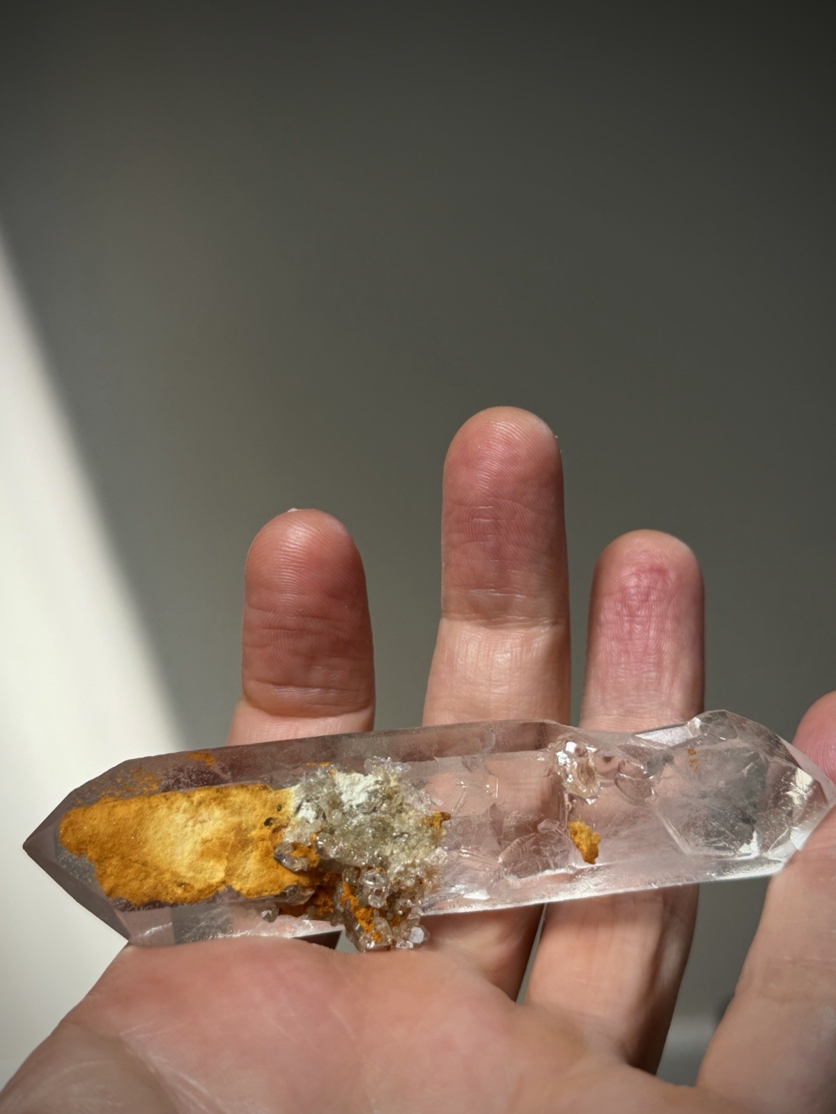 Double Terminated Quartz Inclusion Quartz Window Quartz Iron Quartz Brazil