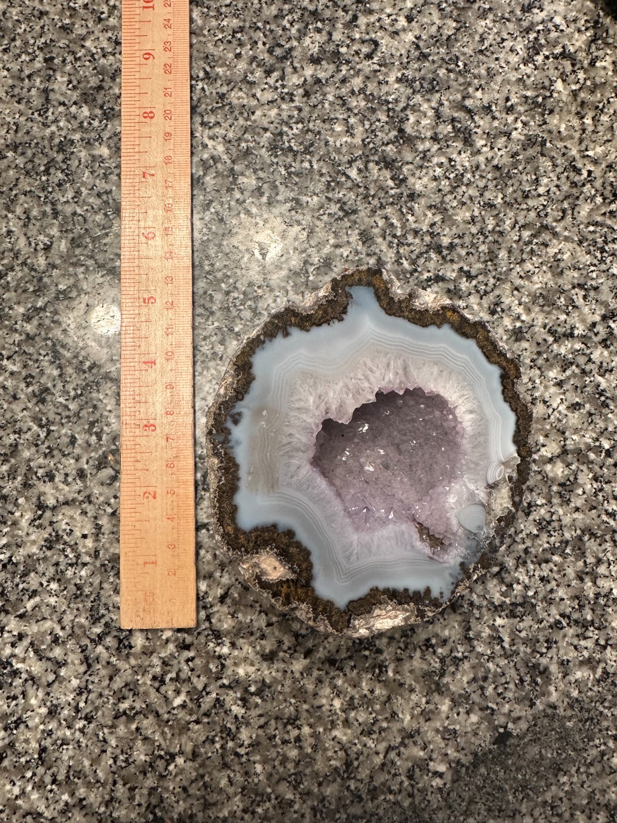 Amethyst Geodes & Agate Slices – Inherited Collection (5 Pieces)