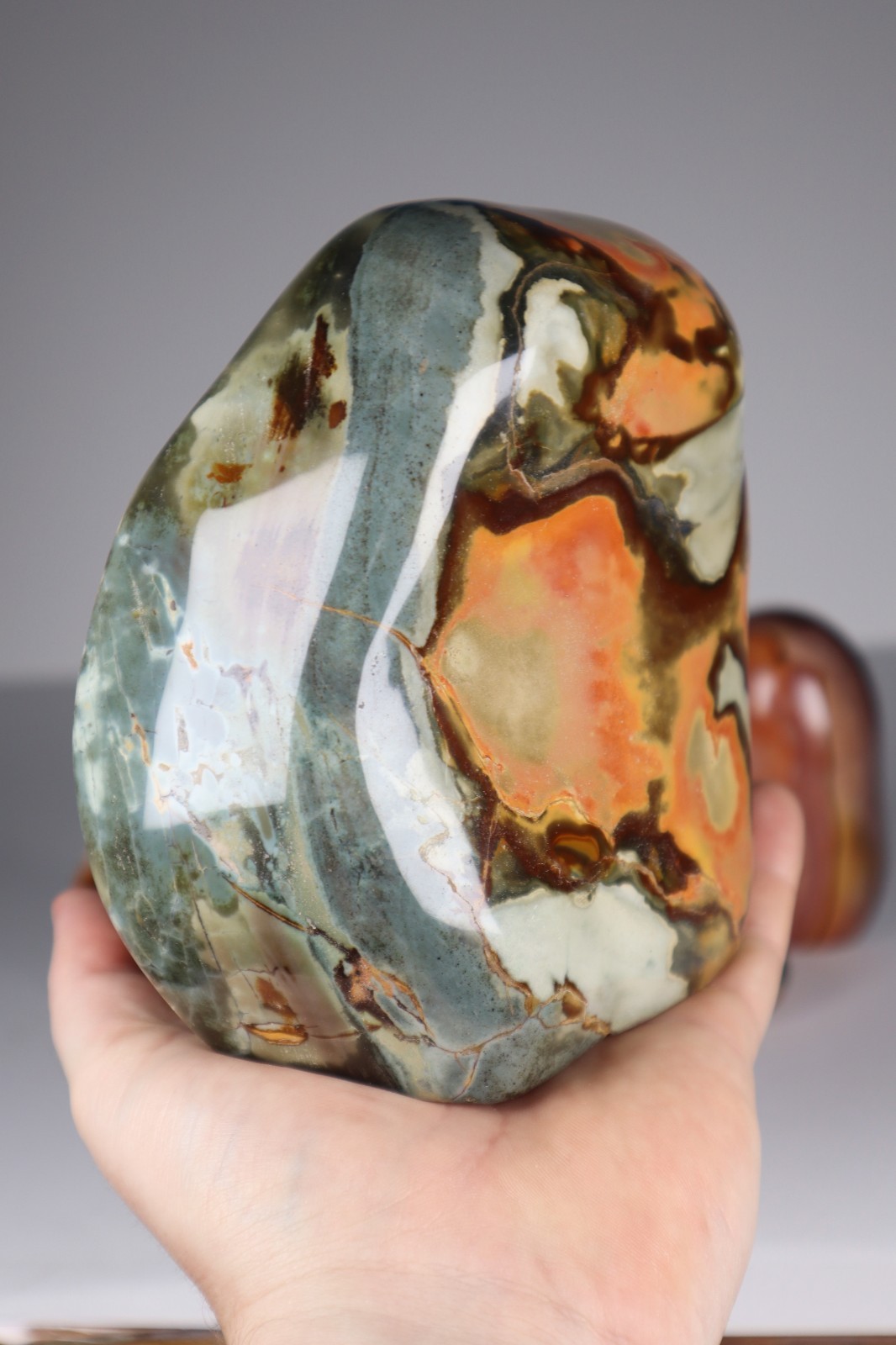 3.3kg POLYCHROME JASPER Freeforms Flames Palm Stones Crystal Collection bundle