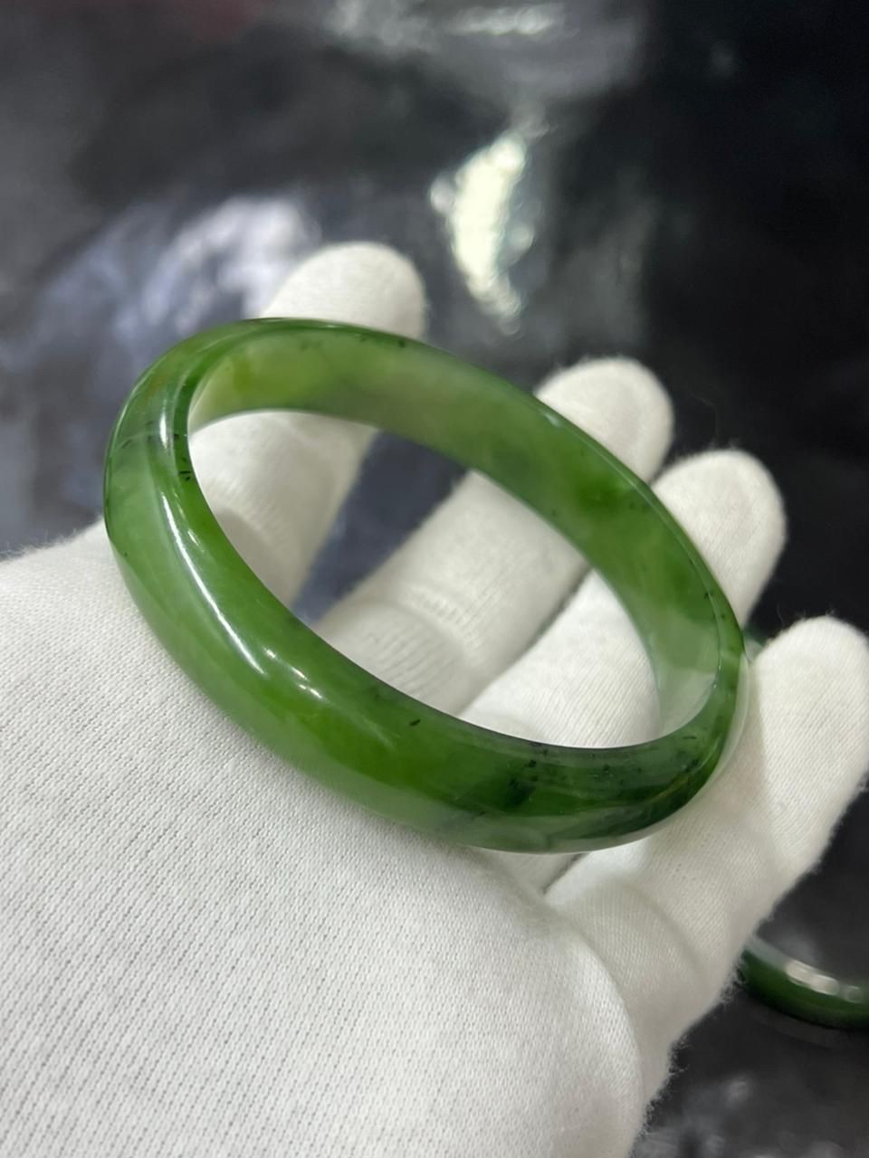 Nephrite Bangle Handmade Jellewery