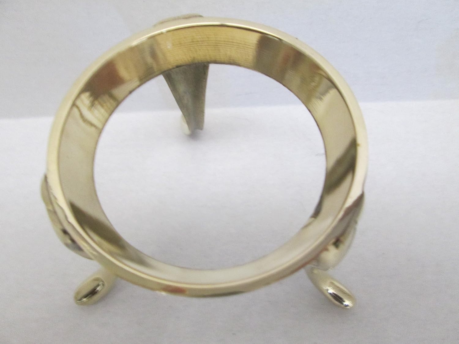 Solid Brass 2.75″ (Inside Diameter), Gemstone Sphere, Crystal Ball Holder/Stand