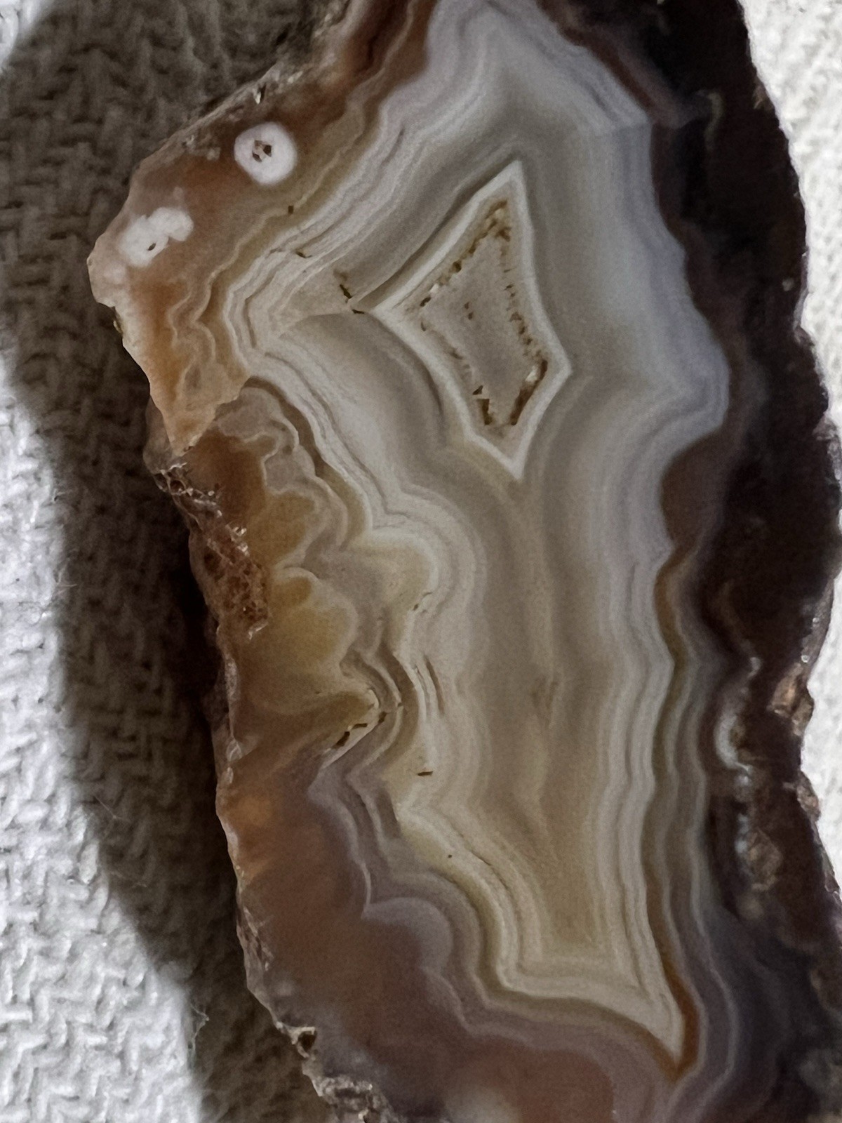 MalawiAgate/Geode HALVES Mixed Lot of 3 Banded Slices polished display specimen