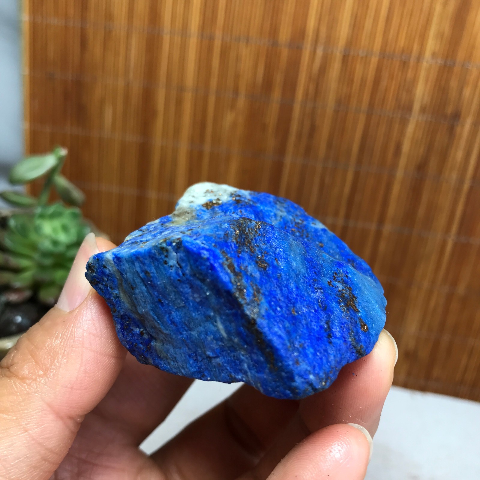 90g Natural lapis lazuli Crystal gemstone Rough Mineral Specimen healing A5475