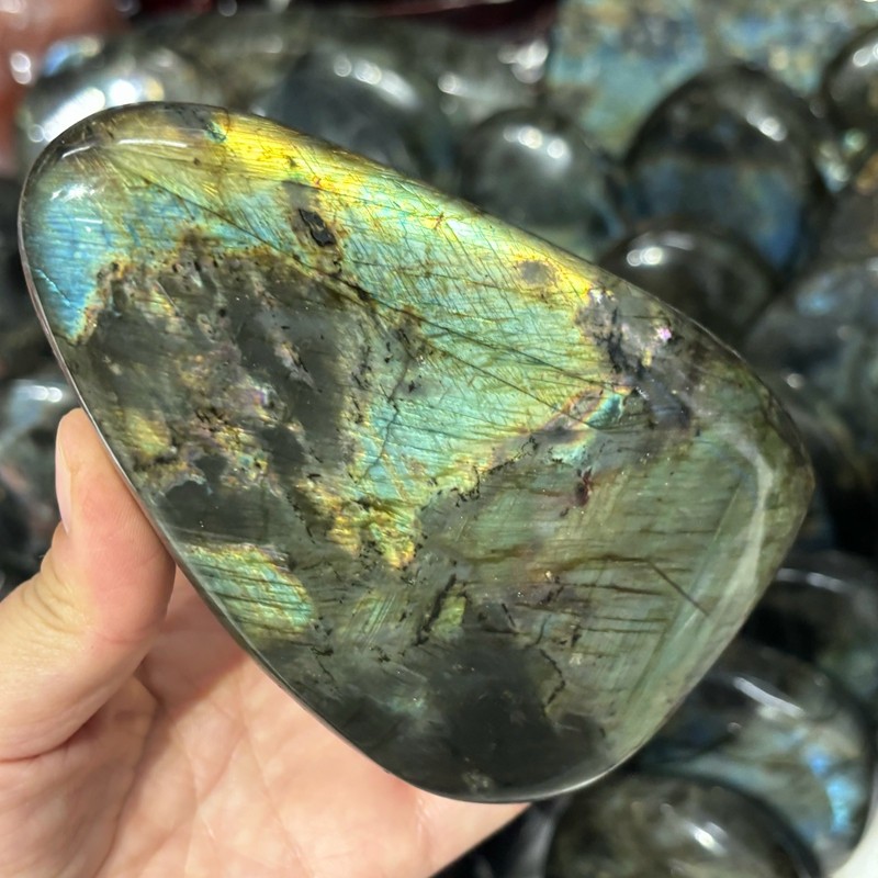 22LB Natural Labradorite Free shape Quartz Crystal Mineral Specimen Wholesale