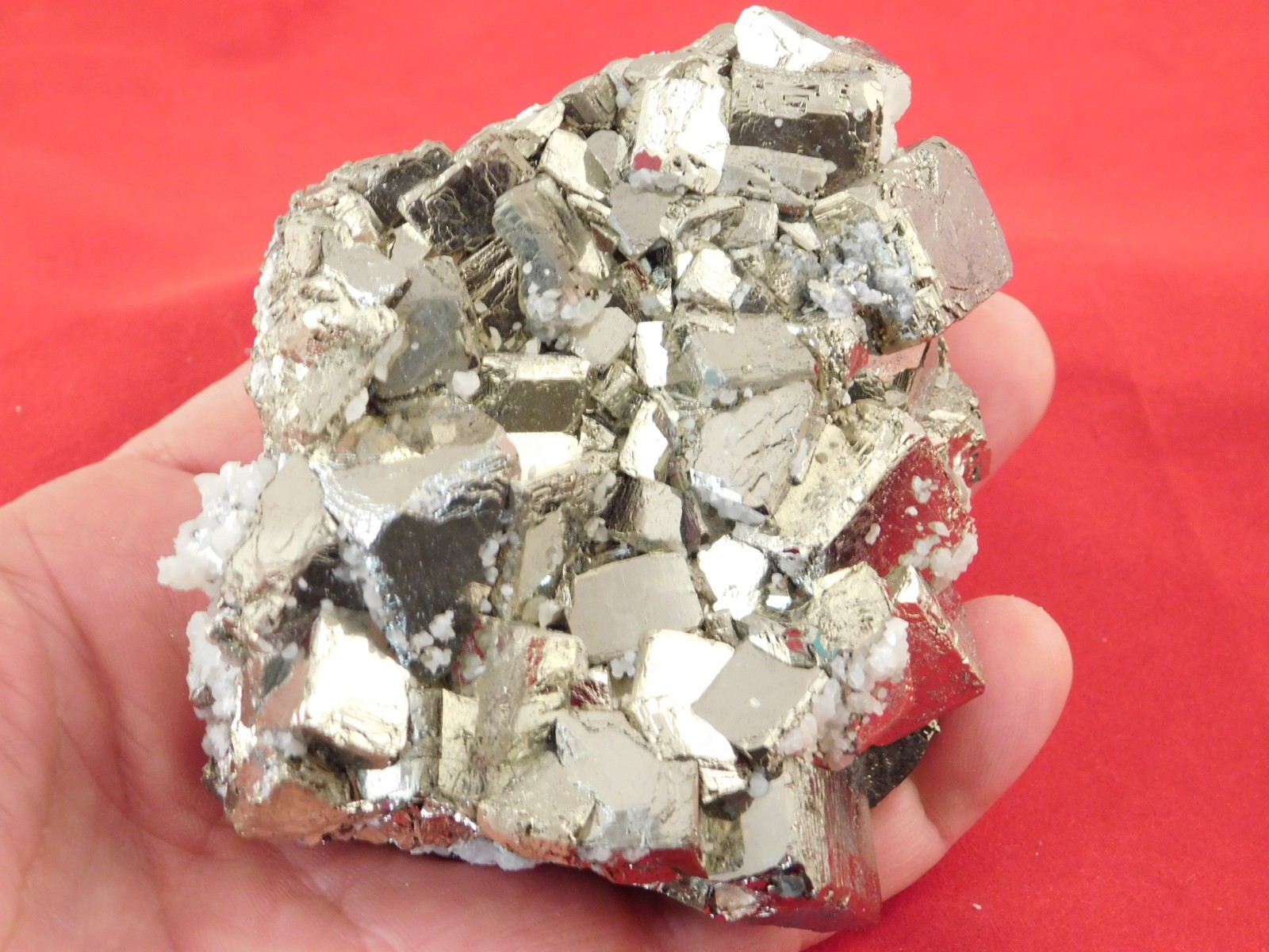 Big! Nice and 100% Natural Pyrite CUBE Cluster Huanzala Mine Peru 764gr