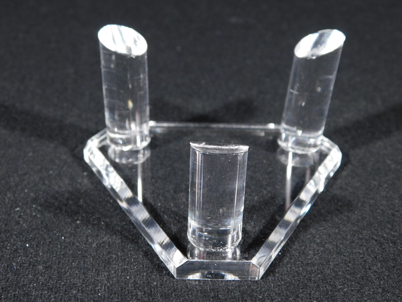 Heavy Duty THREE Post SPHERE Display Stand LARGE Size Clear Acrylic