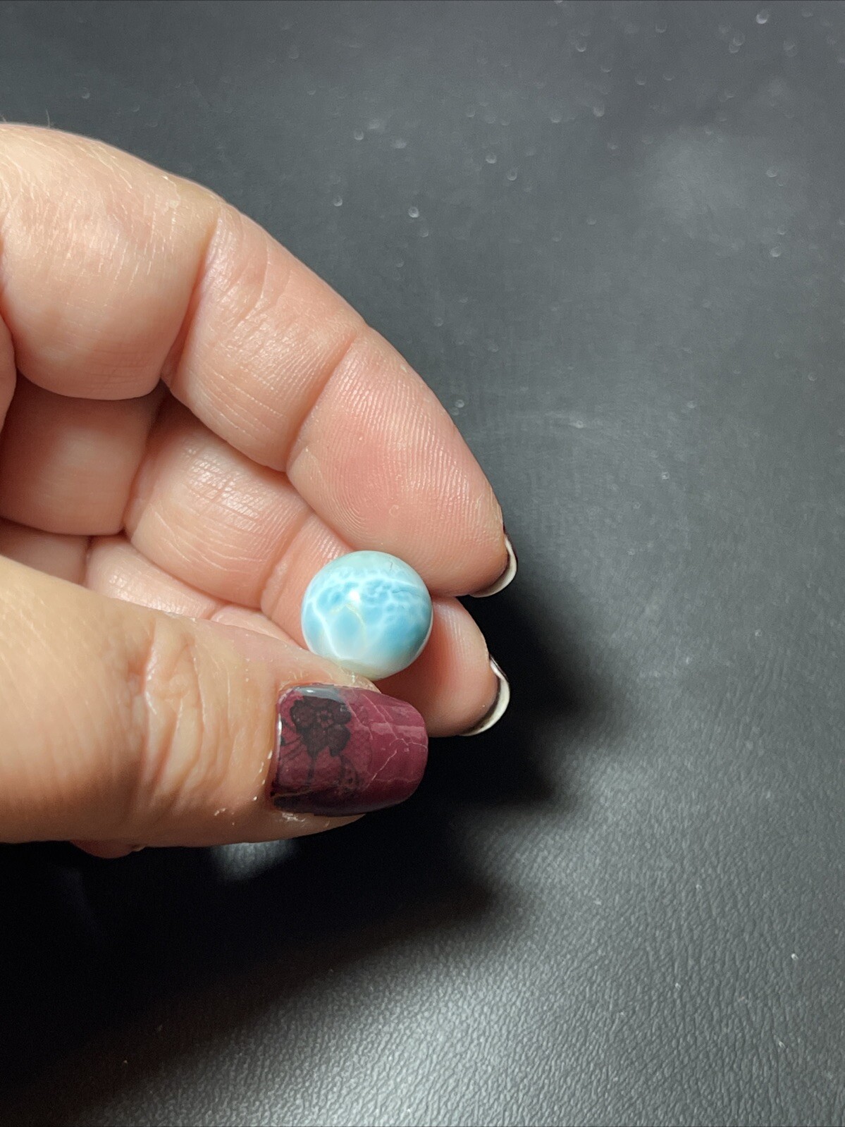 Larimar Mini Sphere Ball Orb Marble 12mm