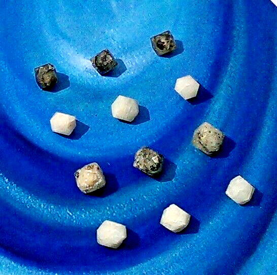 BLACK AND WHITE RHODIZITE UNITE! POWERFUL RHODIZITE CRYSTALS. CRYSTAL KIT GRIDS
