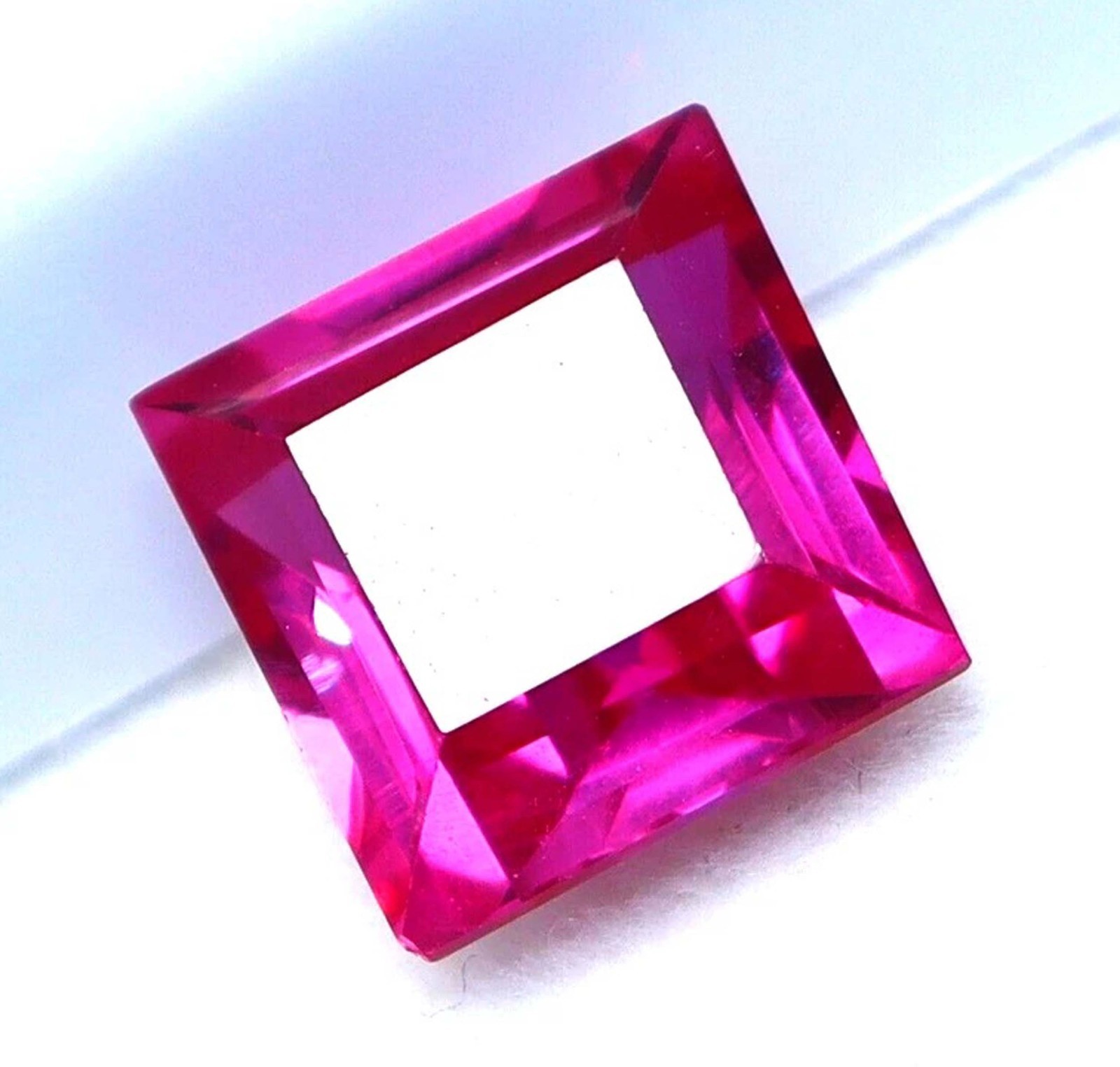 Authentic 16.00 Ct Natural Pink Ruby Princess Loose Gemstone IGL Certified 5DOX