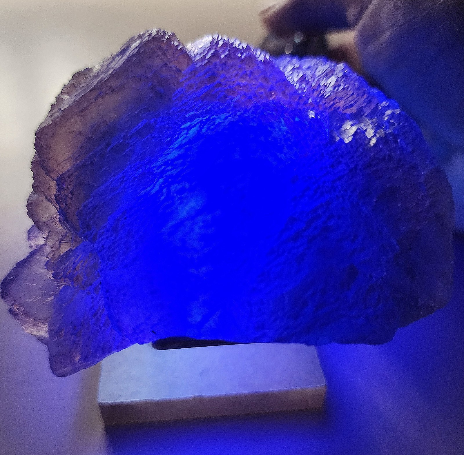 ✨️Terraced tricolor fluorite with chevron zoning Qinglong Mine, China✨️