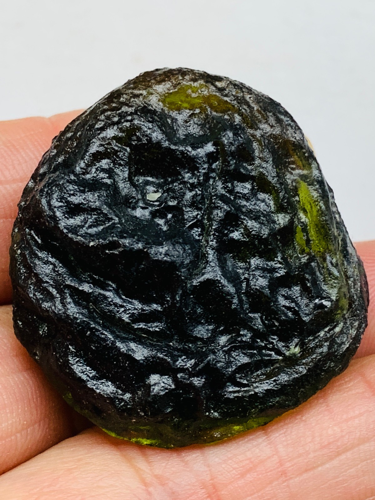 TOP Moldavite Raw Moldavite Crystal from Czech Republic PICcertificate 90CT