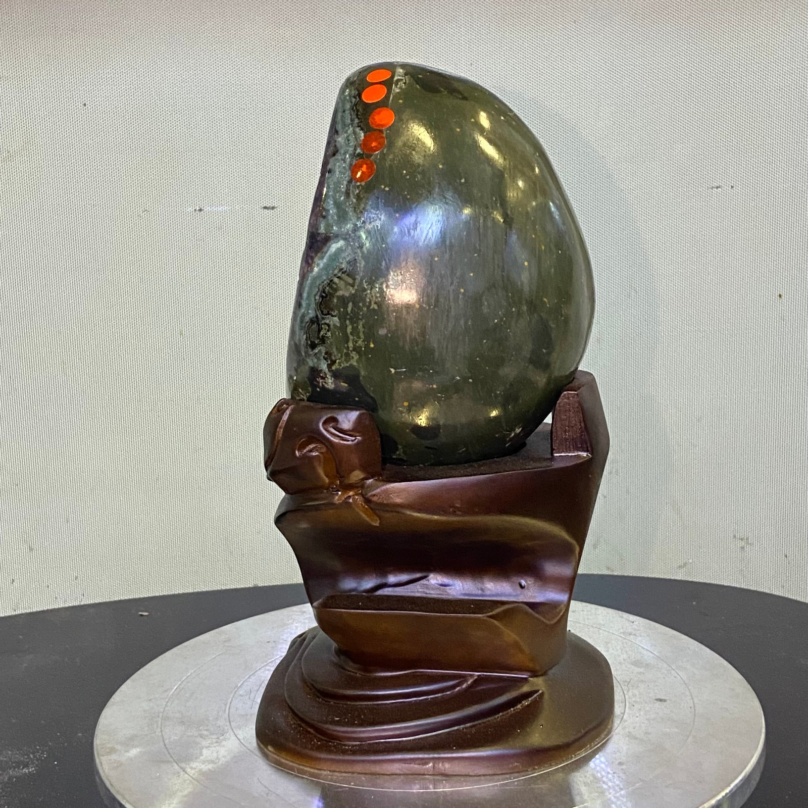 8.26LB Natural amethyst Dinosaur egg Quartz Crystal specimen healing