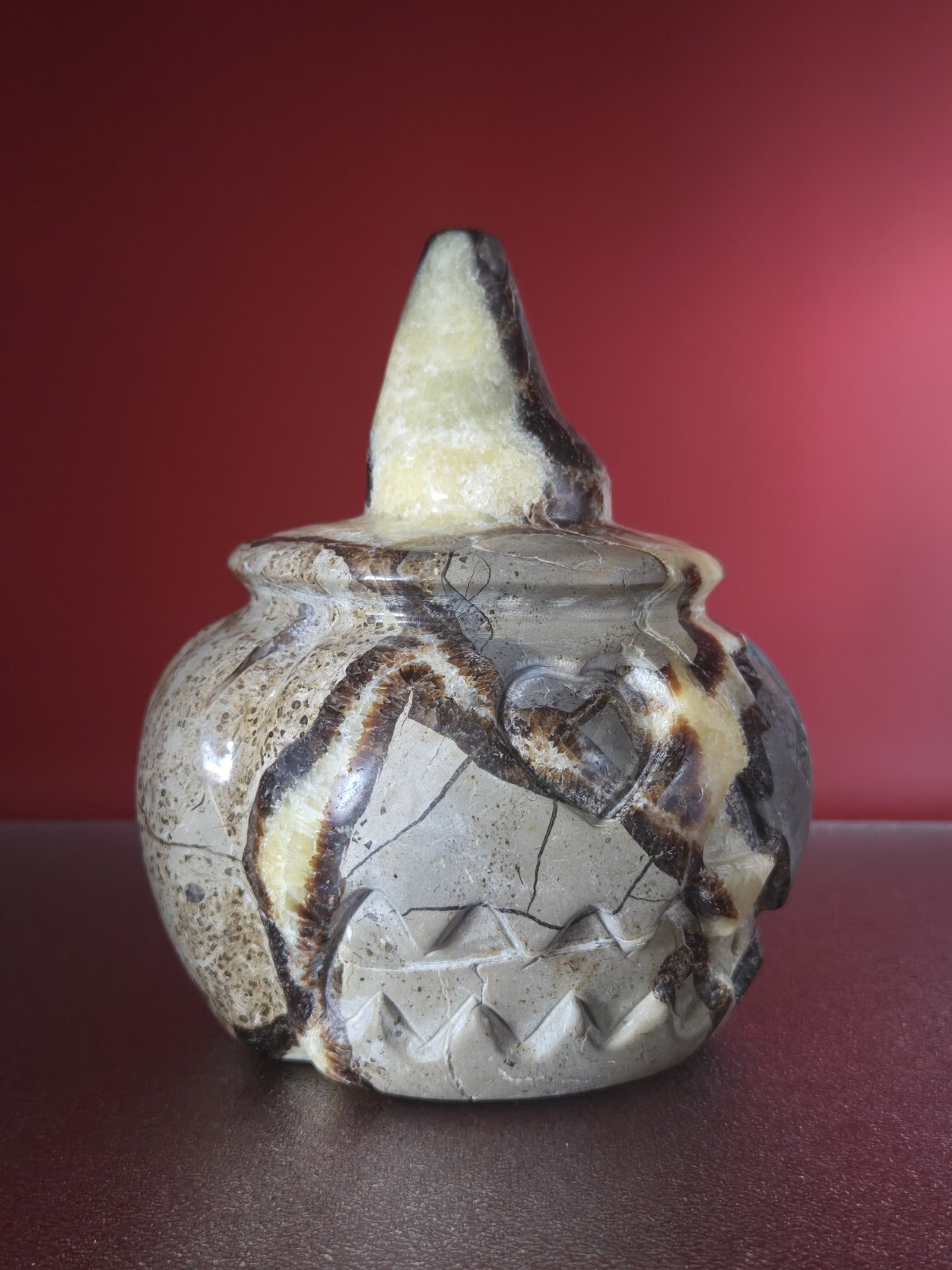 Natural Dragon Septarian Pumpkin Quartz Crystal UV Reactive Reiki Healing 5+LB