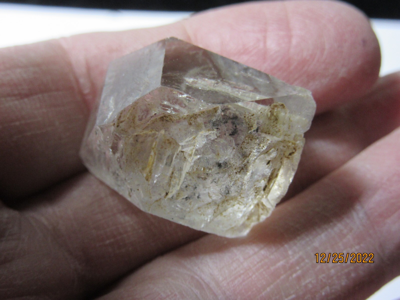 Natural Herkimer Diamond Quartz 1 5/16″ Crystal Herkimer, NY Reiki NHDQC-6