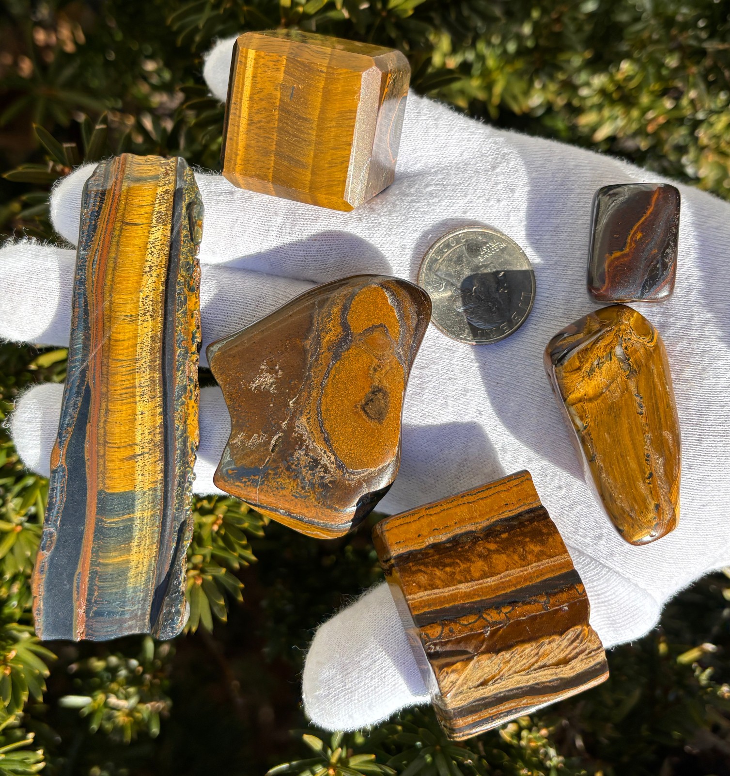 USA SALE 222g LOT TIGER EYE CUBE/TUMBLE/POLISHED SLAB/SLICE/TIGER IRON/TUMBLES