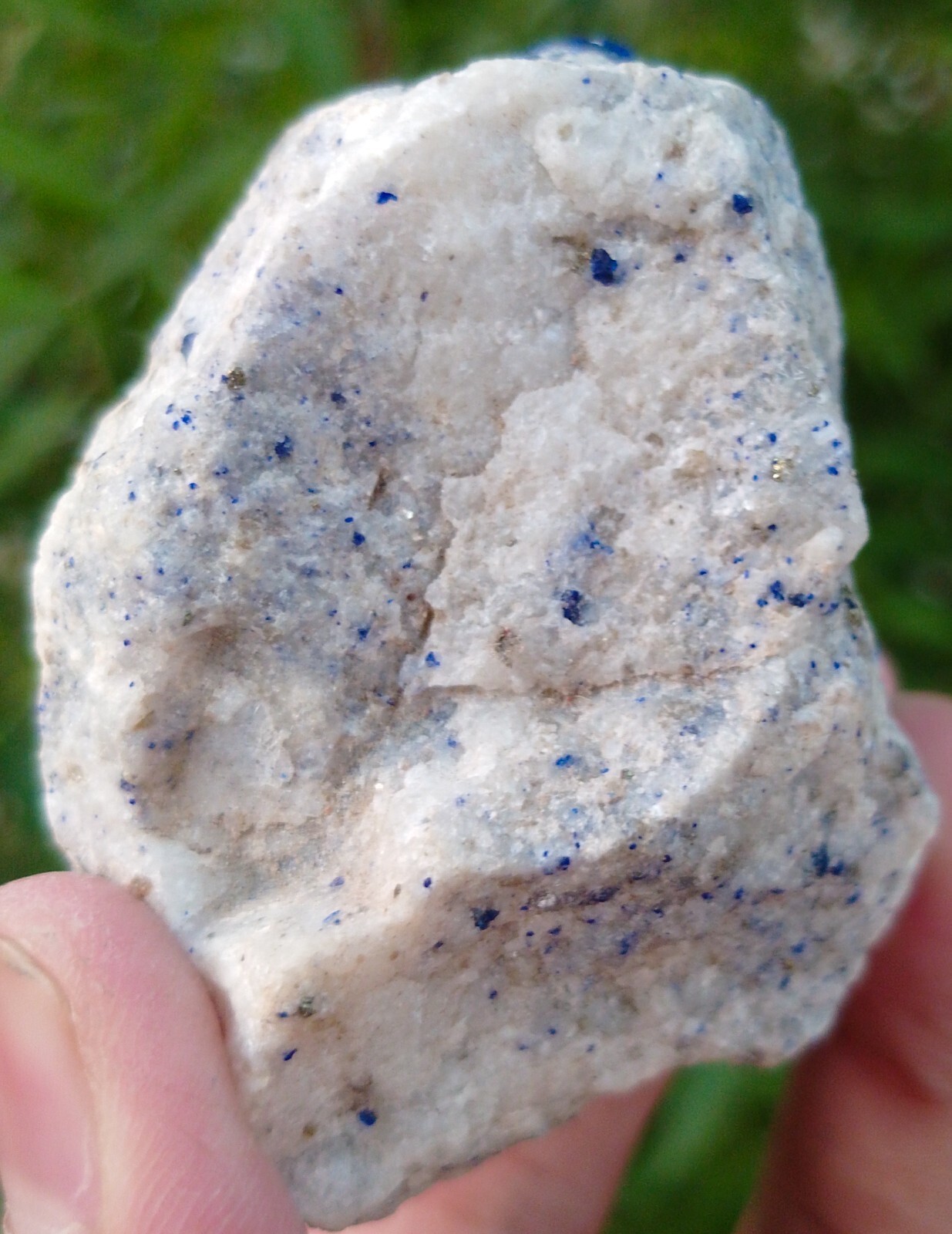 149g Natural Royal Blue Lapis Lazuli with pyrite in Matrix from Afghanistan