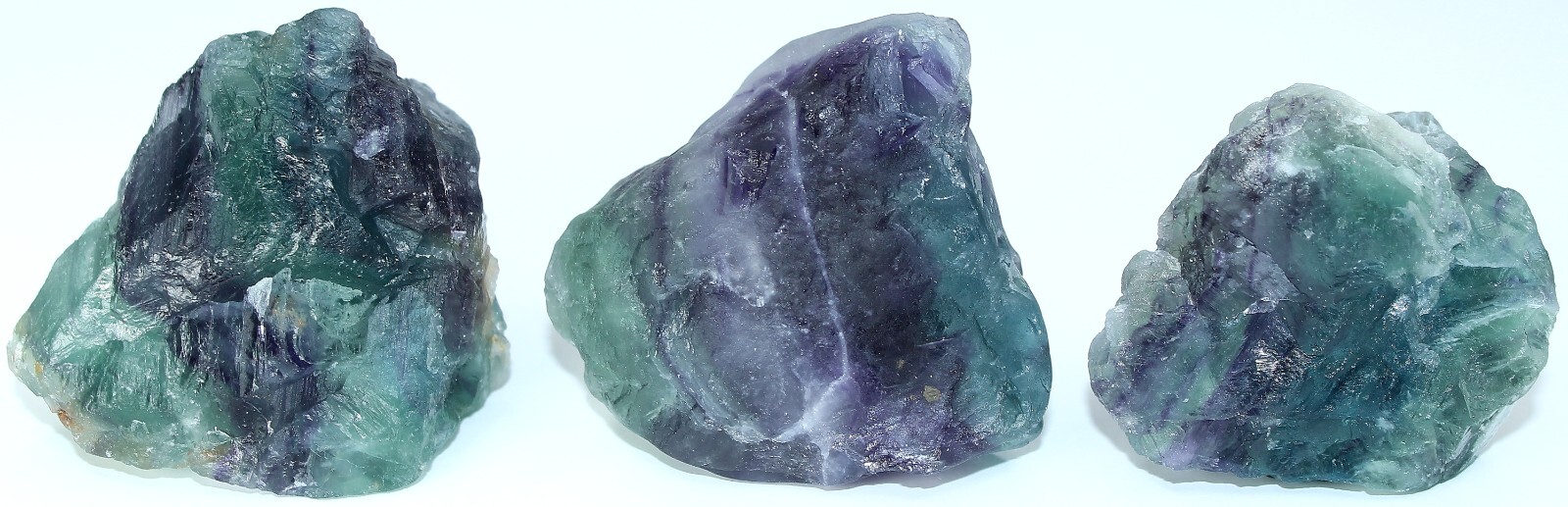 AAA Rough Mexican Rainbow Fluorite / 5 Pieces / 17.2 oz (487.61 gr) 2258