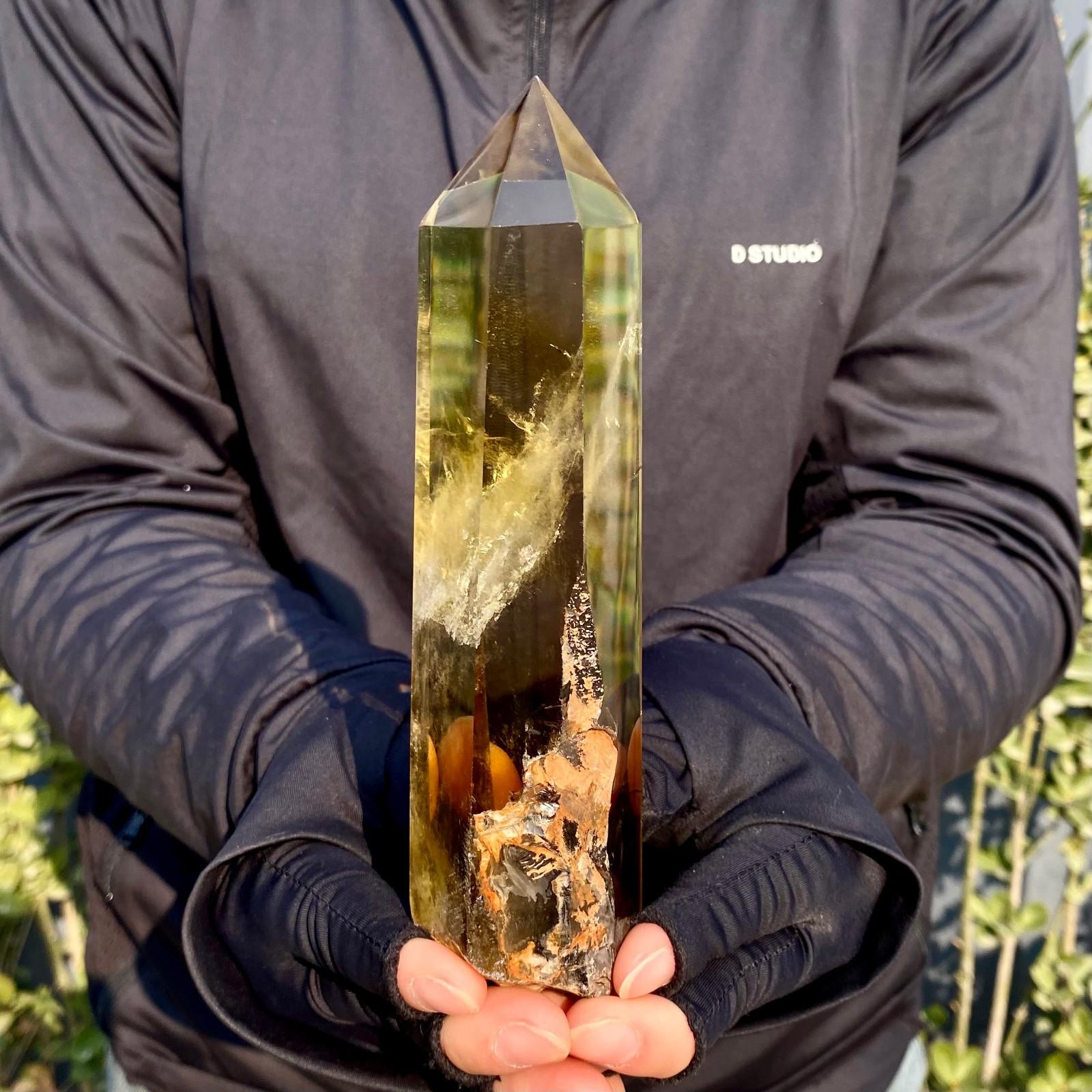 431G Citrine obelisk energy column Reiki healing