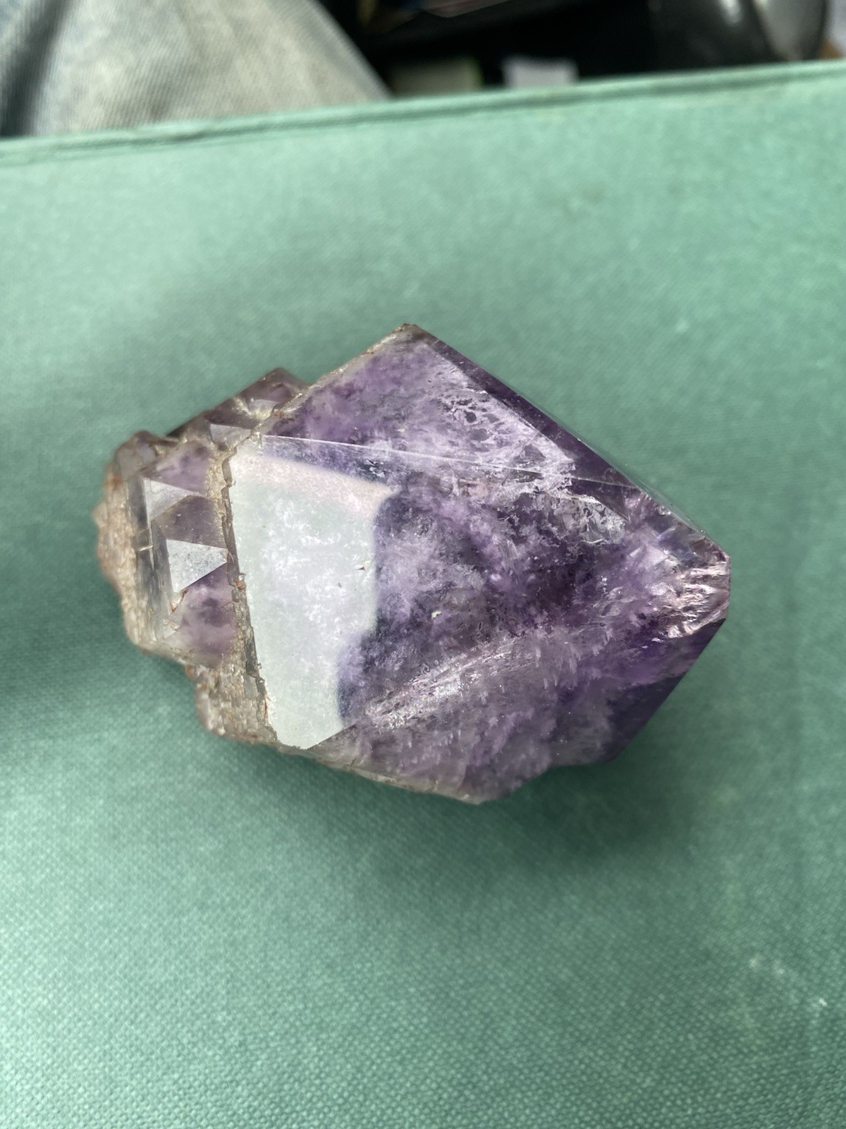 Amethyst Crystal Polished Rare Antique Idar Oberstein Germany 4×2.25×2 Inches