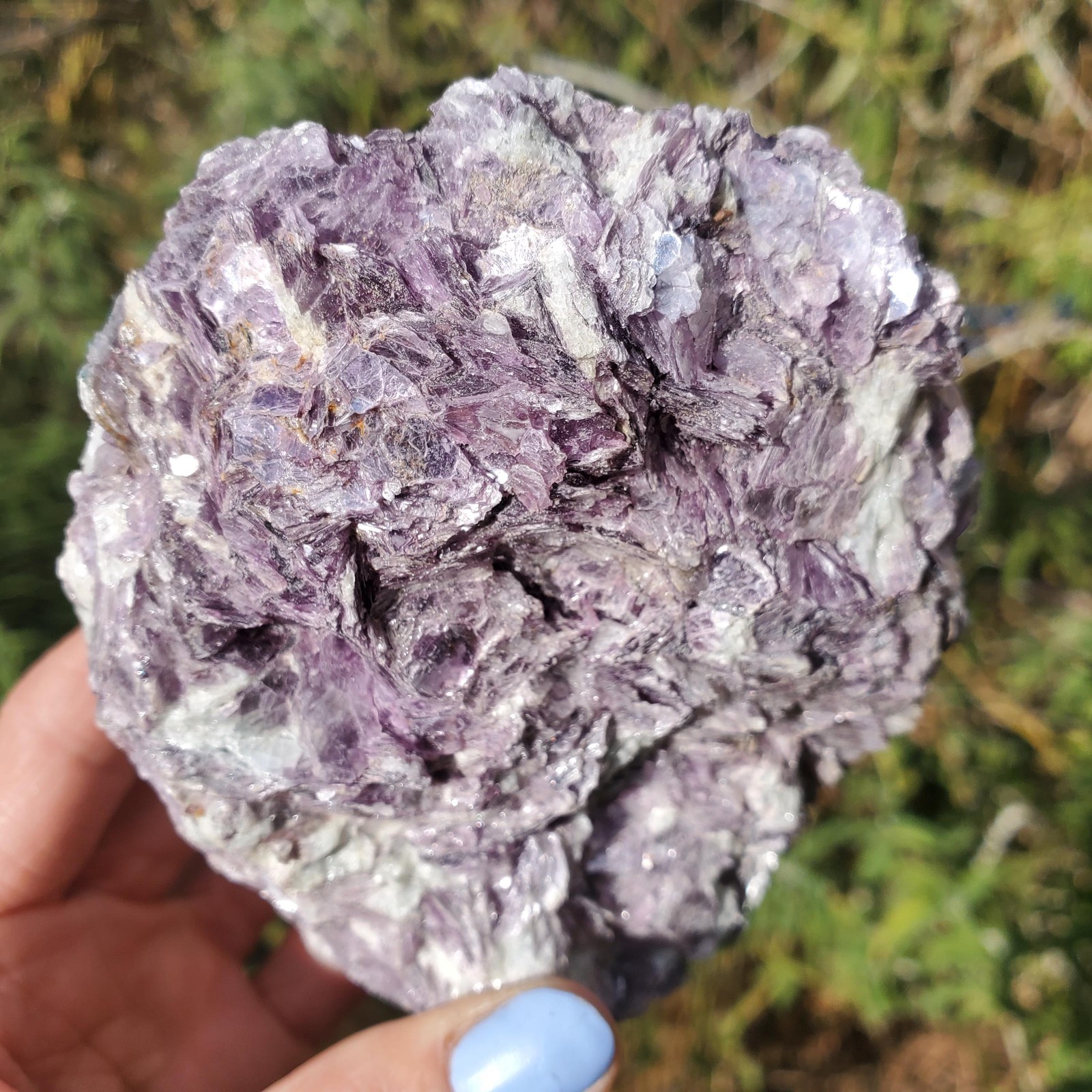 Raw Mica Lilac Pink Purple Flashy Sparkly Display Rock | A Grade | 766 grams
