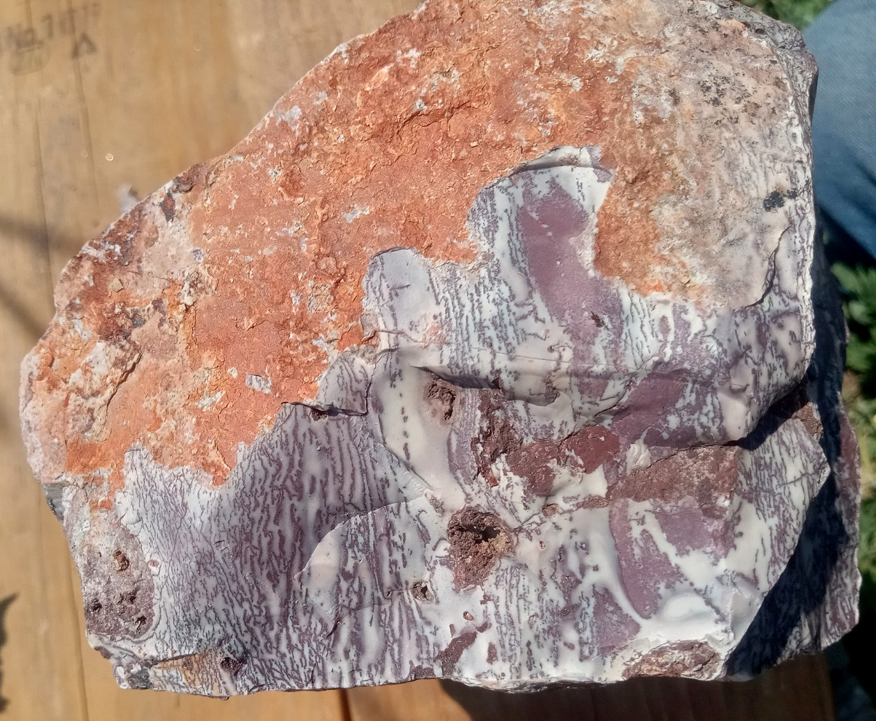 Rare Mexica Bulico Porcelain Jasper Chunk-High Grade- 1990s-Collectors-8.95lb