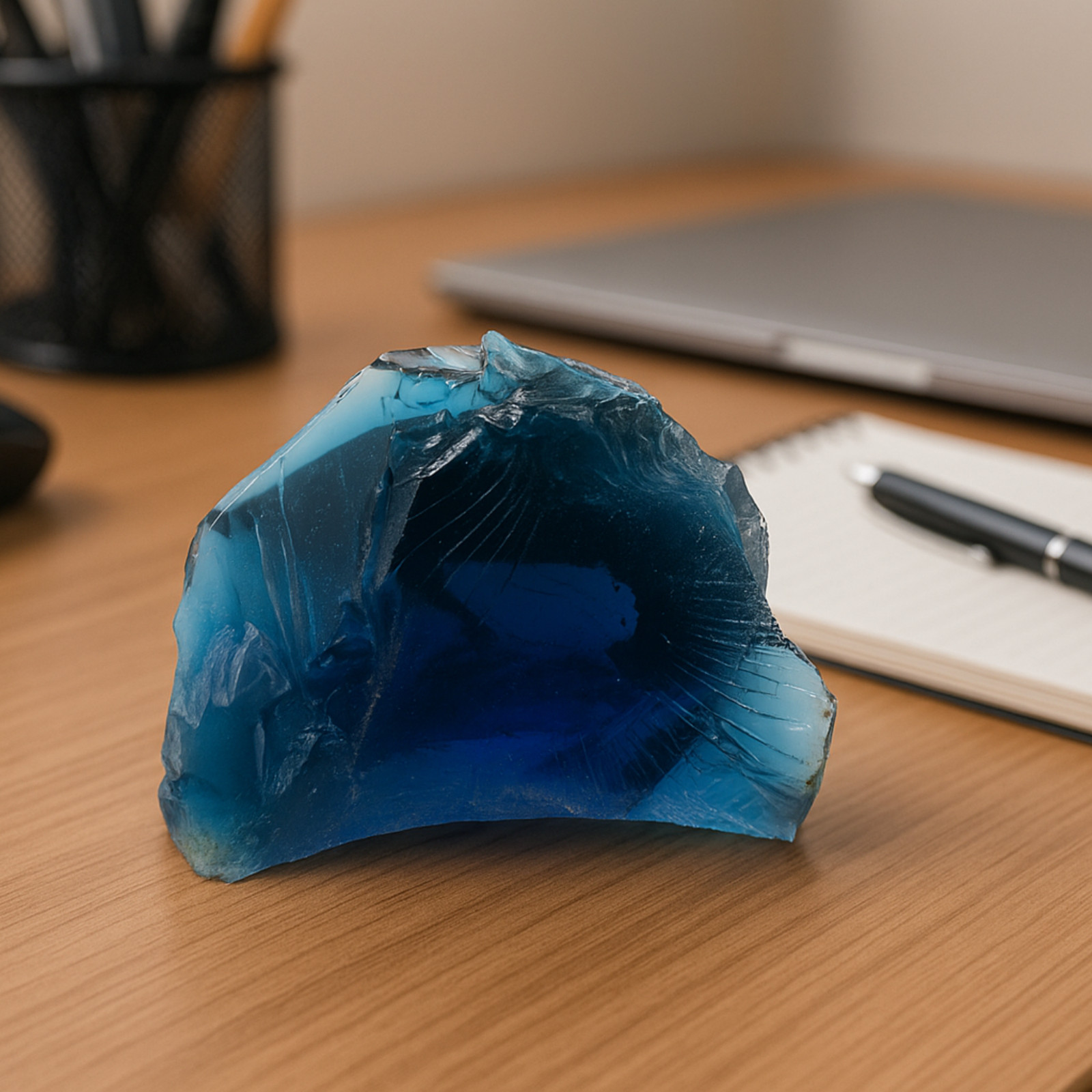 Premium 550-650CT Raw Blue Obsidian Crystal | Natural Rough Gemstone for Energy