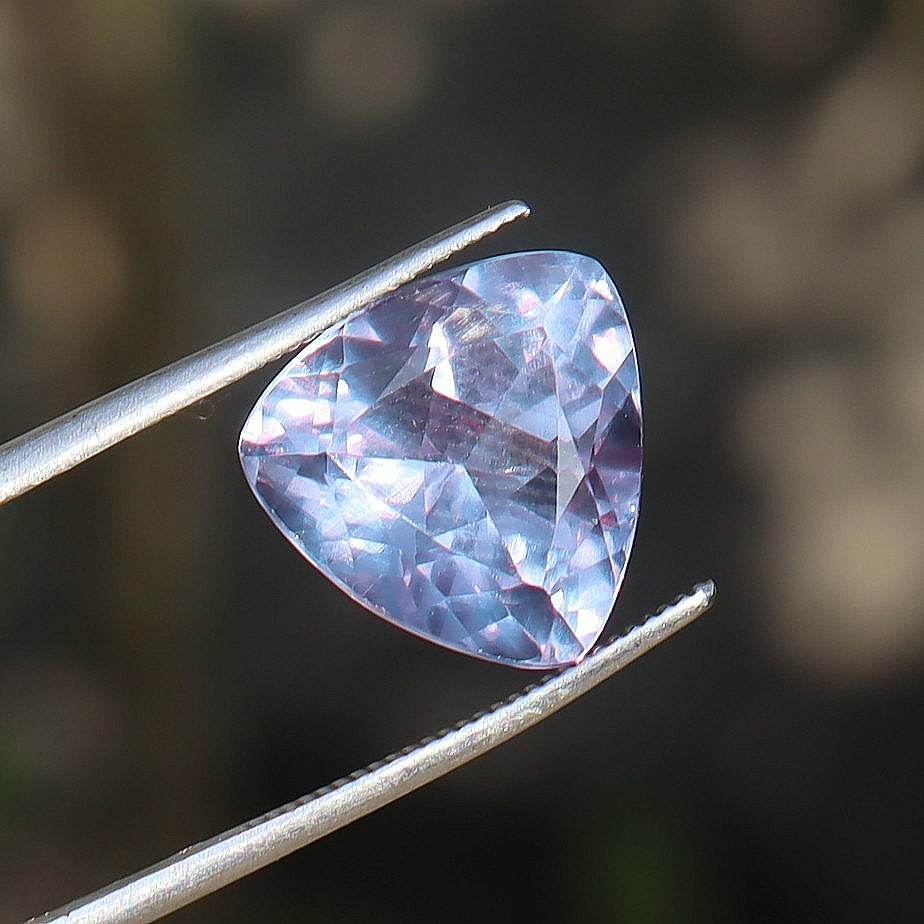Trillion Cut Color Changing Natural Alexandrite Certified Loose Gemstone 9.60 CT