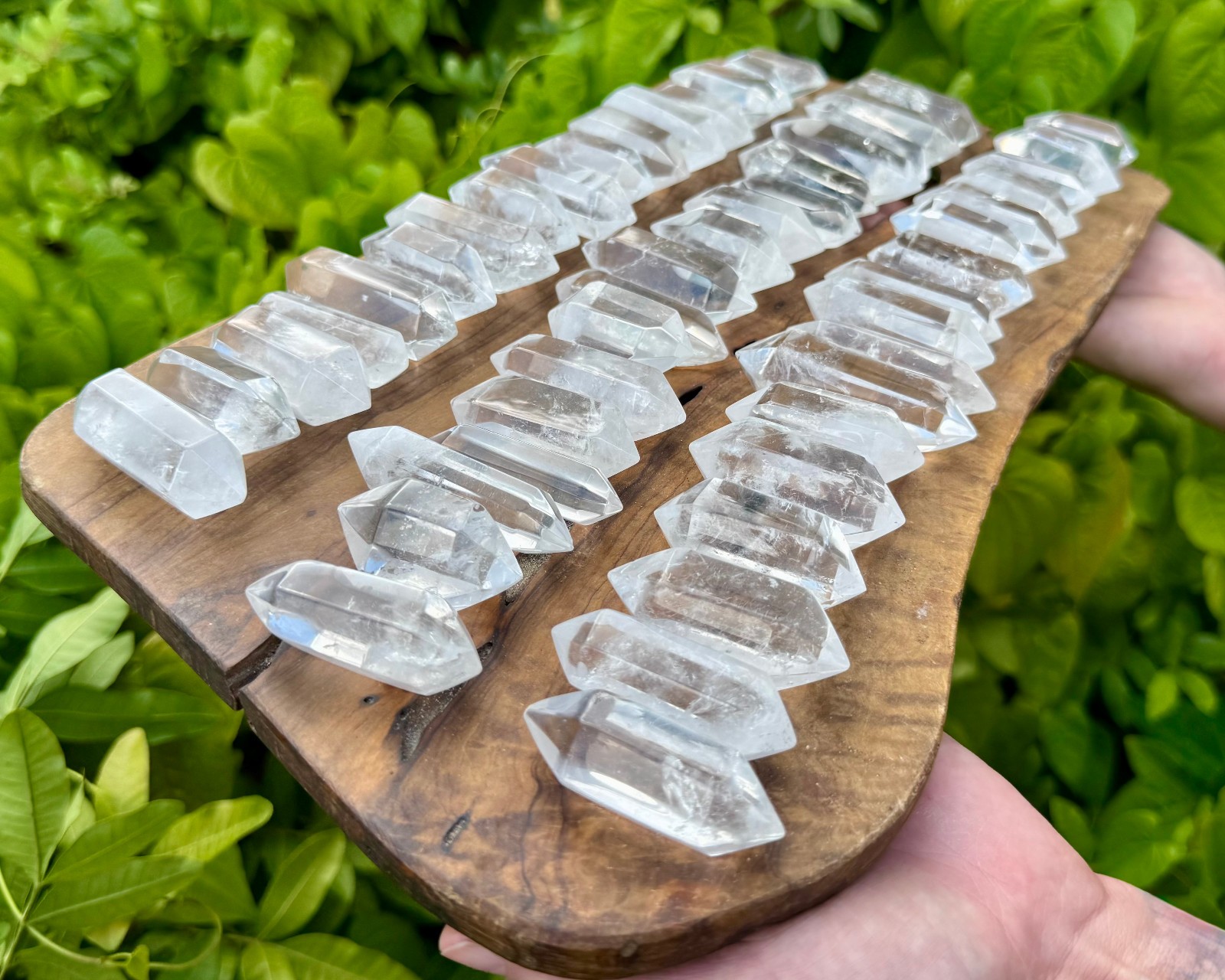 Double Terminated Clear Quartz Crystal Points: Pick Oz or lb Bulk Wholesale Lots