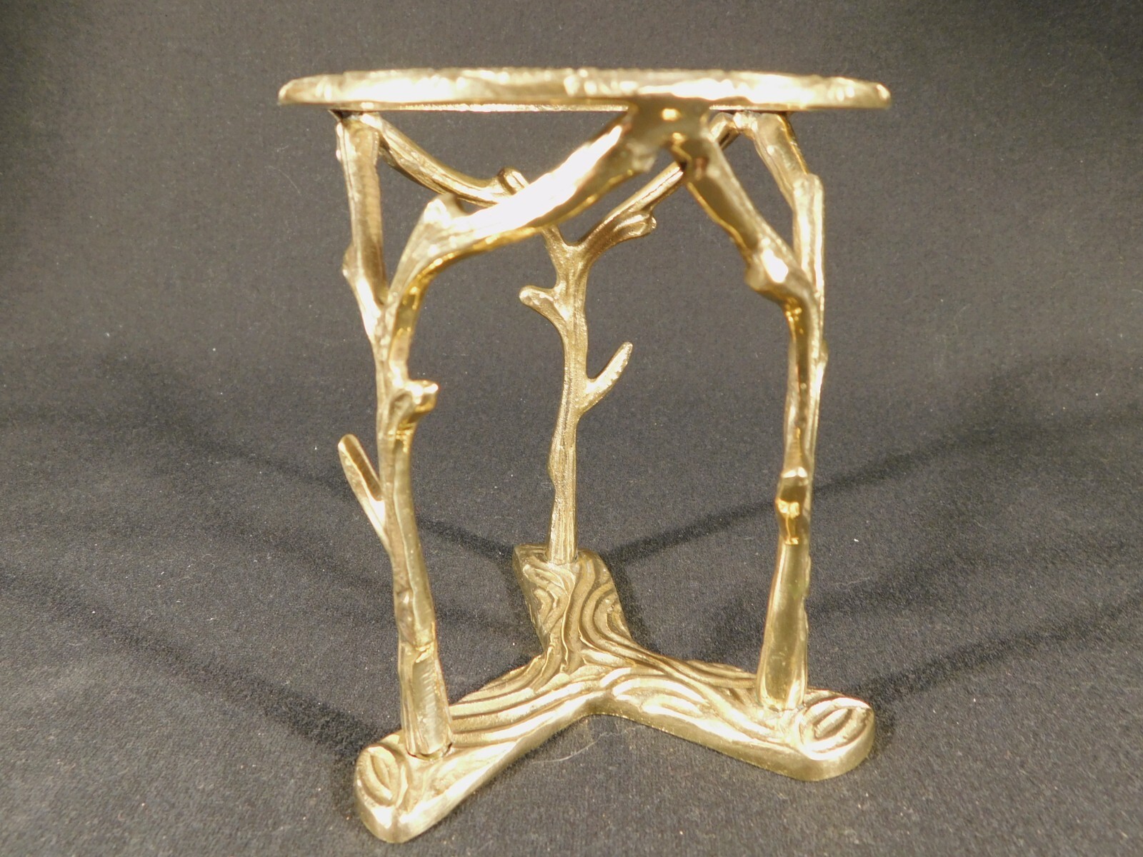 Sphere Display Stand Large Size Brass / Gold Color Tall BRANCH Design