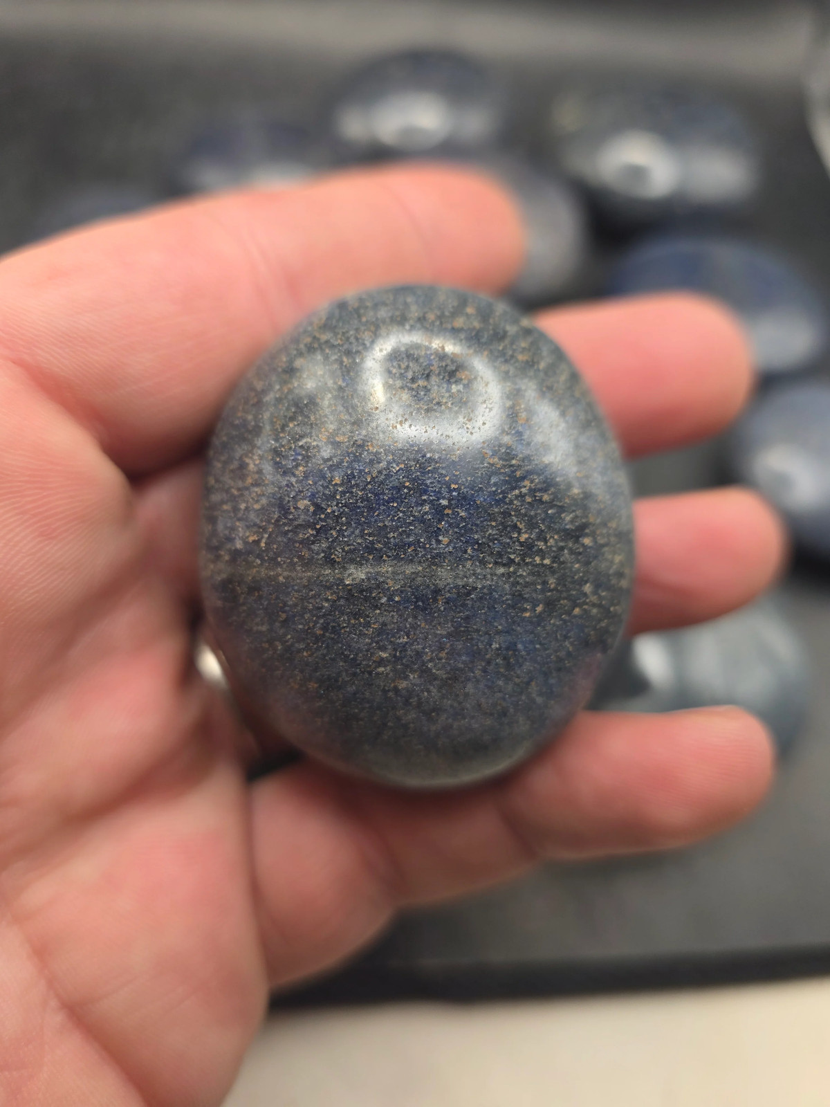 Lazulite palm stone! 1.6 too 2 inches