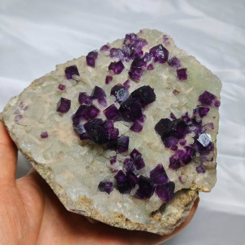 1840g Purple Fluorite Cluster on Matrix , Jingbian, Anhui, China