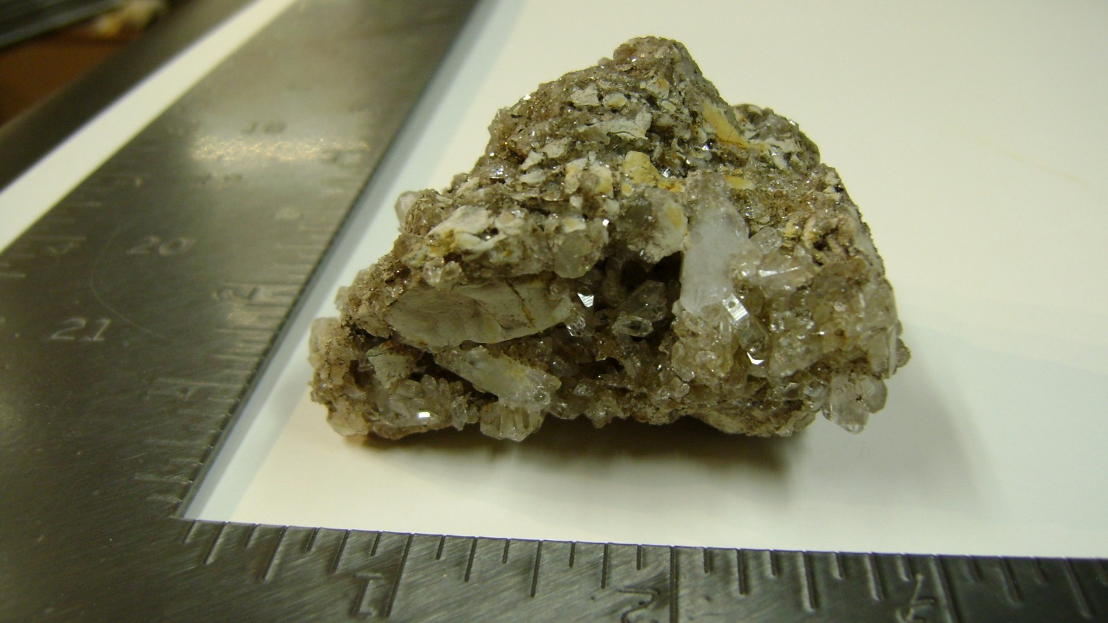 2 1/2″ X 2 1/2″ Crystal Quartz Cluster 2 sided on Matrix – Poughkeepsie, NY.