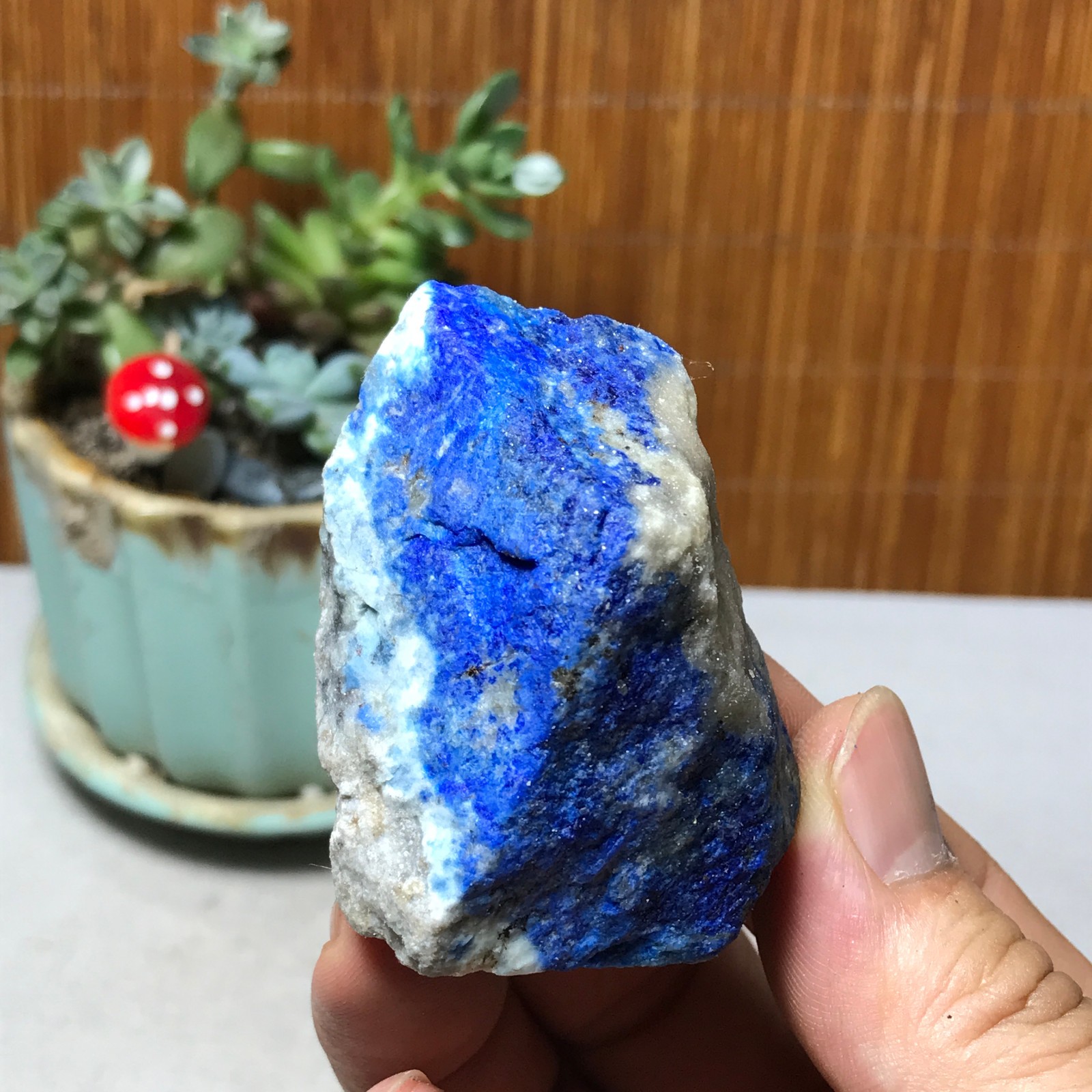 73g Natural lapis lazuli Crystal gemstone Rough Mineral Specimen healing A6065