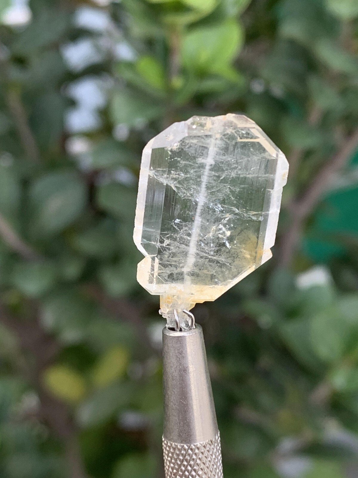 7 Grams Faden Quartz Crystal. size: 2.5*1.5*0.2 cm